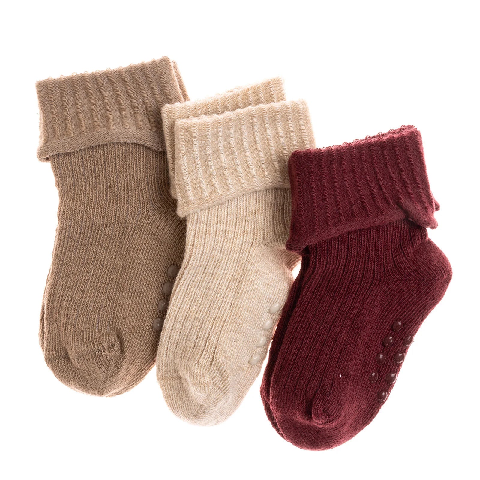 HelloBaby Unisex Pack of 3 Socks - Brown - ebebek - Black Friday