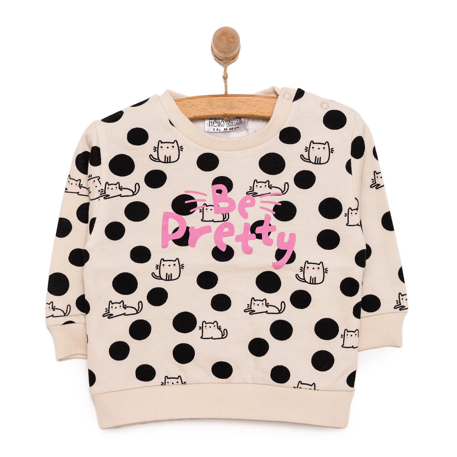 HelloBaby Basic Low Raised Sweatshirt - Printed - ebebek - Black Friday