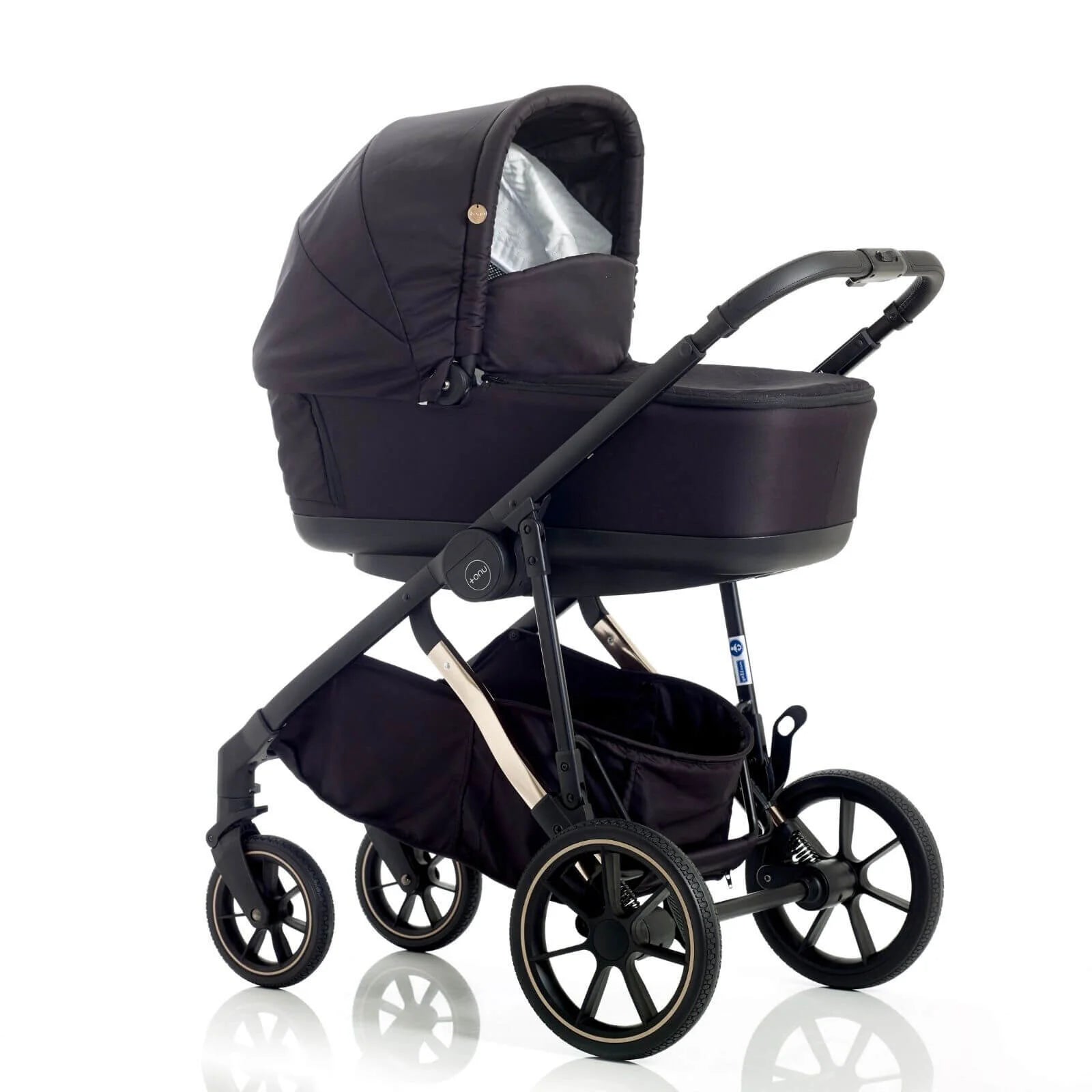 Mee - Go Uno Plus 2 - in - 1 Pushchair & Pram - Black/Rose - ebebek - Black Friday