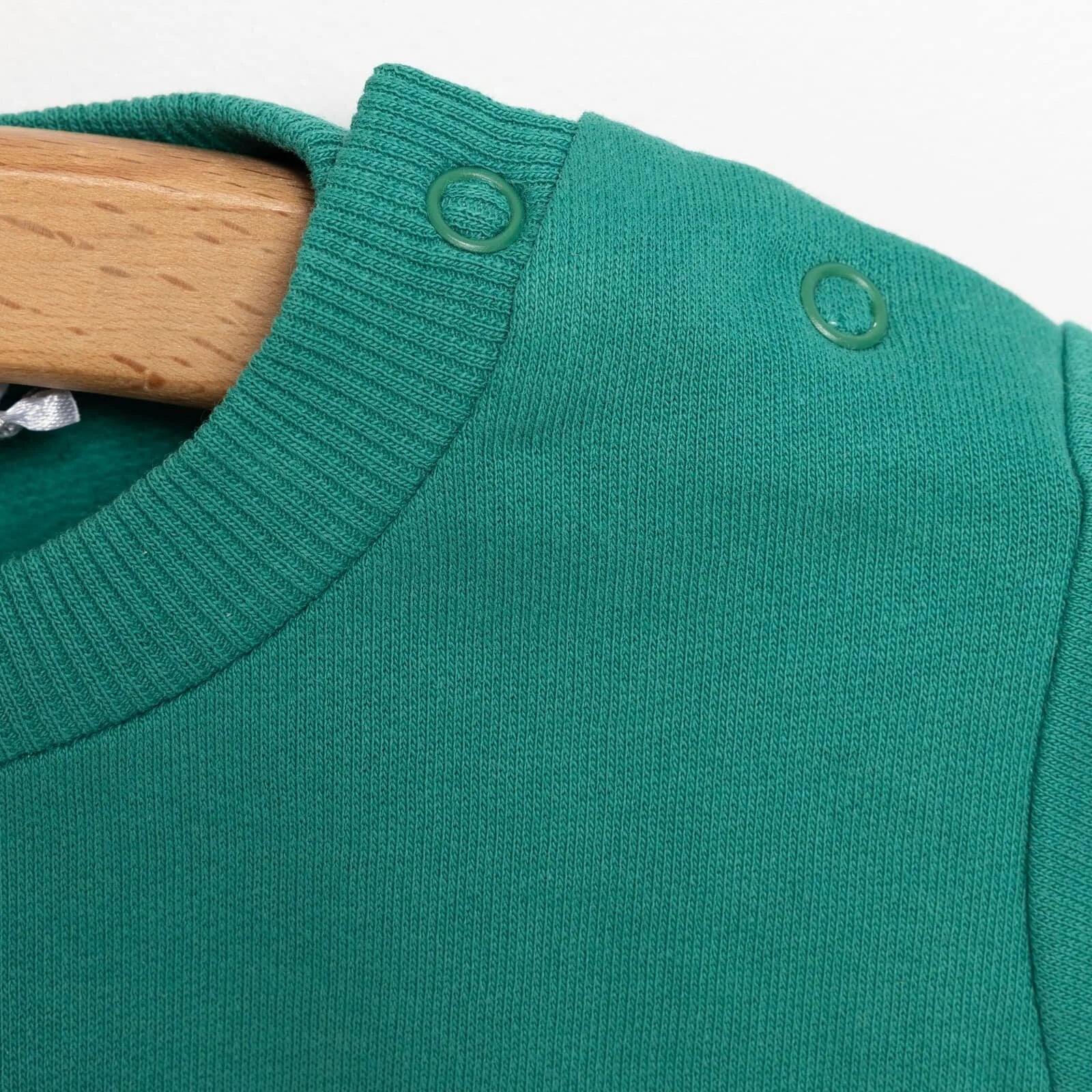 HelloBaby Basic Boy Low Raised Bear Printed Sweatshirt - Dark Green - ebebek - Black Friday