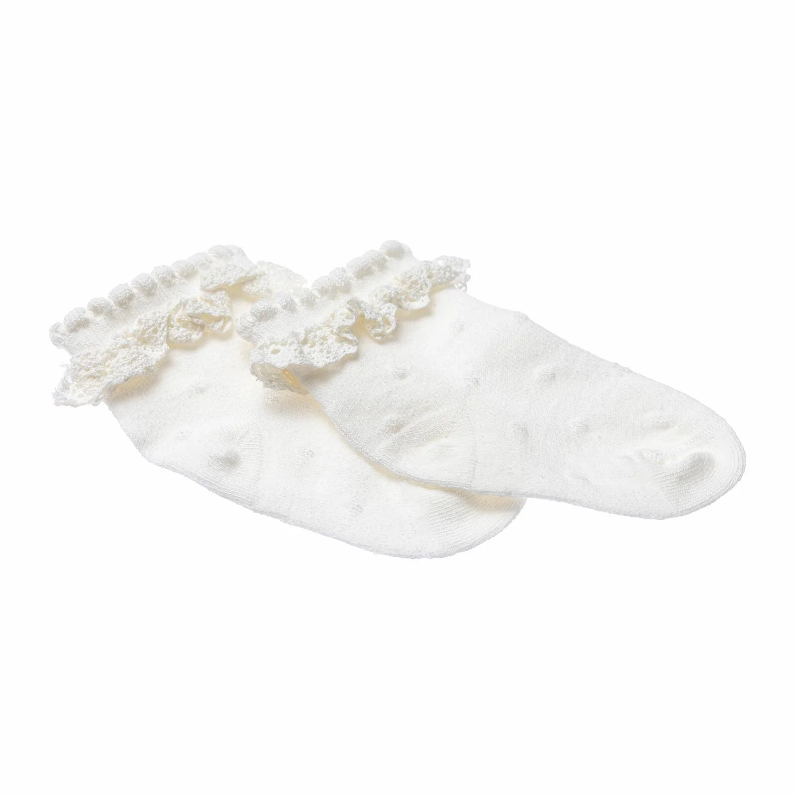 HelloBaby Girl Socks with Lace - Ecru - ebebek - Black Friday