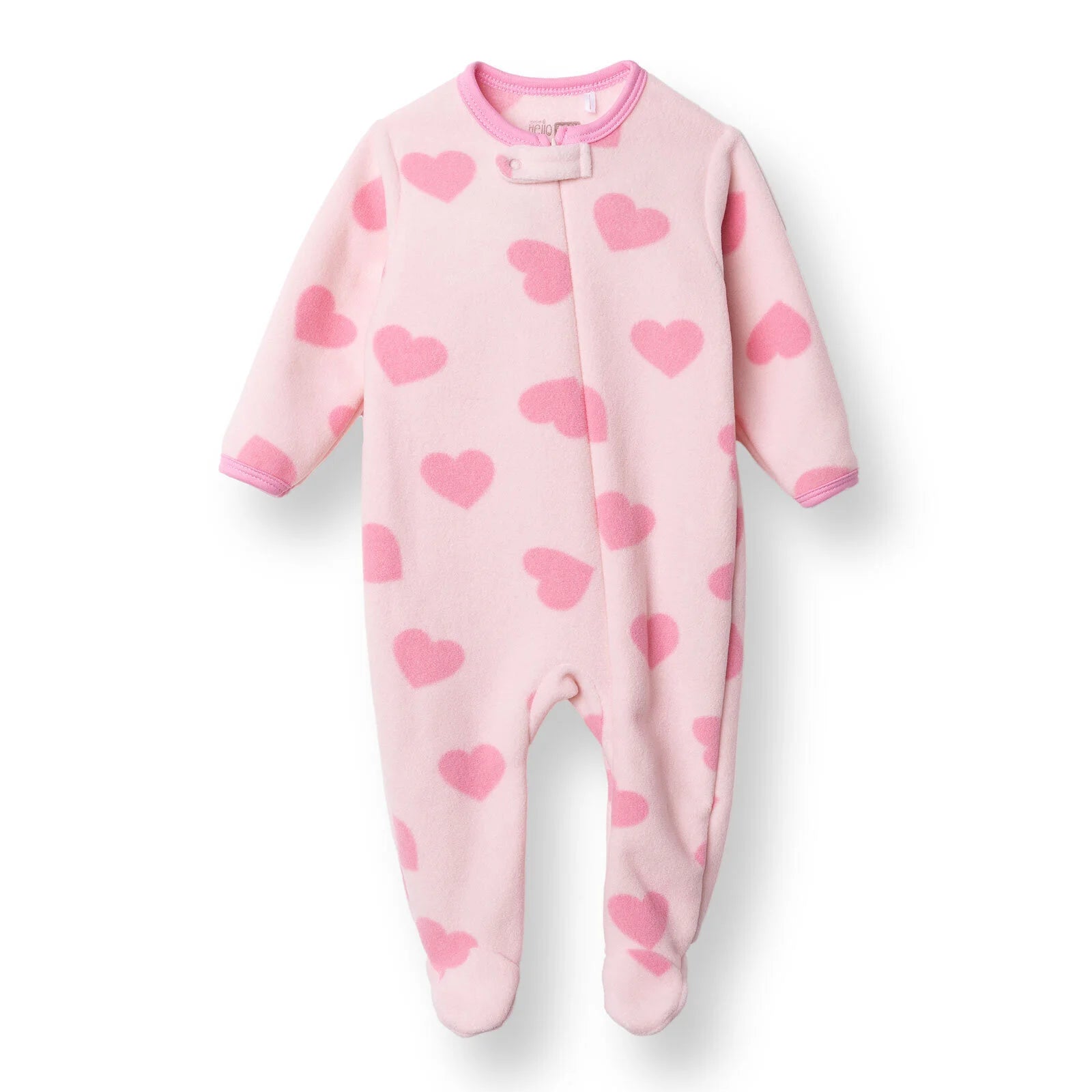 HelloBaby Newborn Polar Footed Jumpsuit - Pink Printed - ebebek - Black Friday