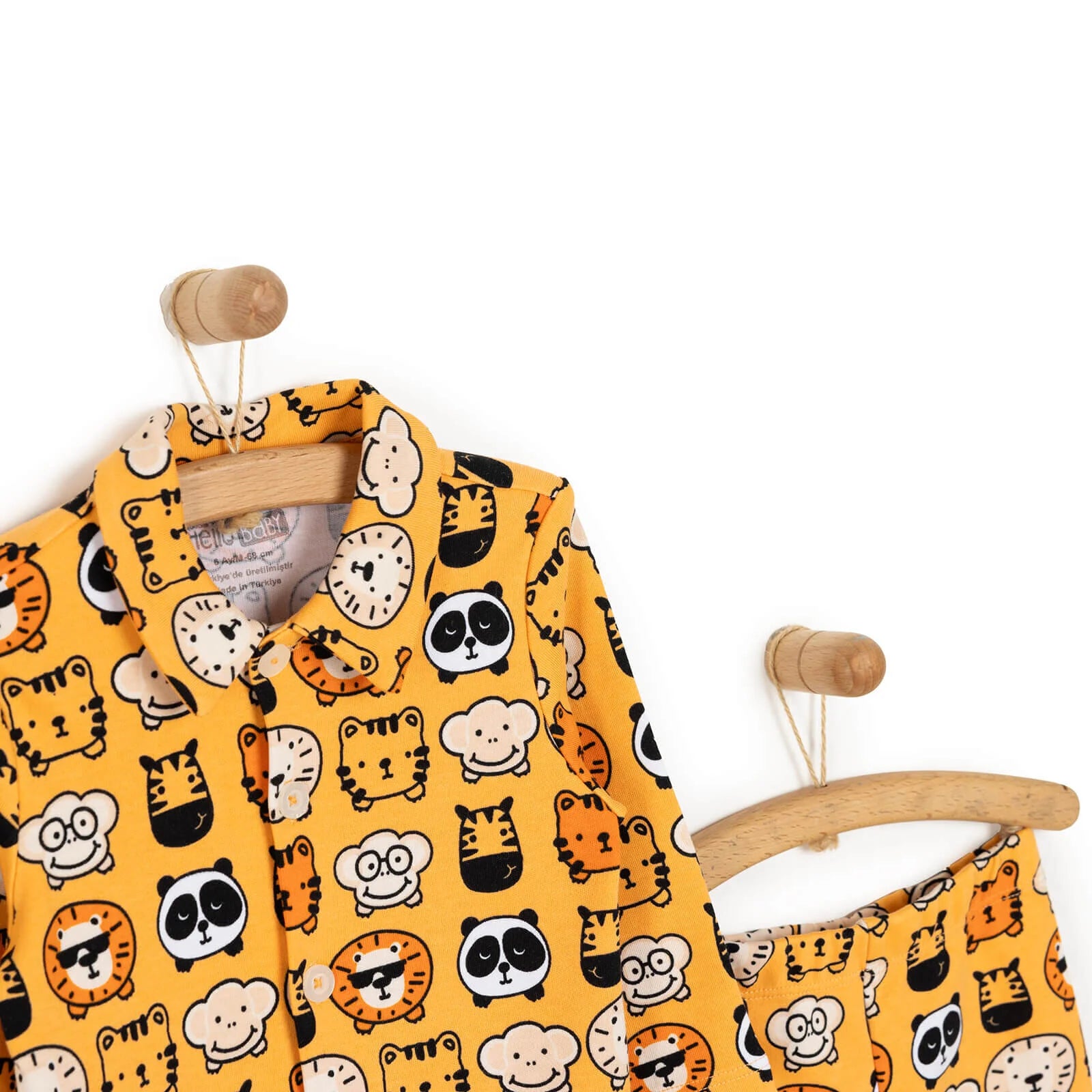 HelloBaby Baby Boy Pyjamas Set - Orange - ebebek - Black Friday