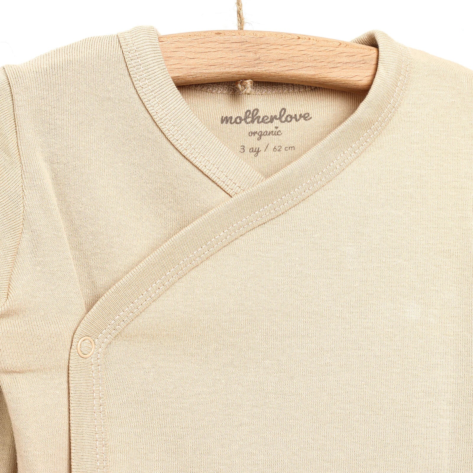 Motherlove Newborn Organic Sleeve Bodysuit - Beige - ebebek - Black Friday