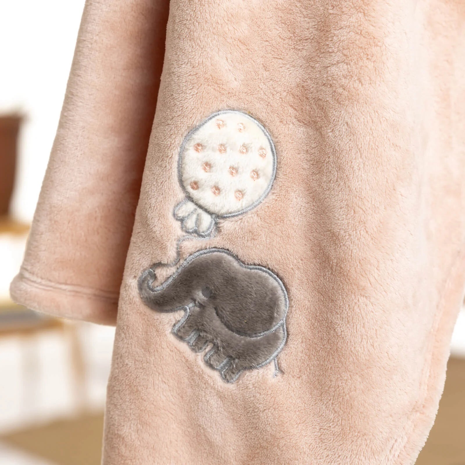 Mollia Welsoft Embroidered Baby Girl Blanket 80x100cm - Pink - ebebek - Black Friday