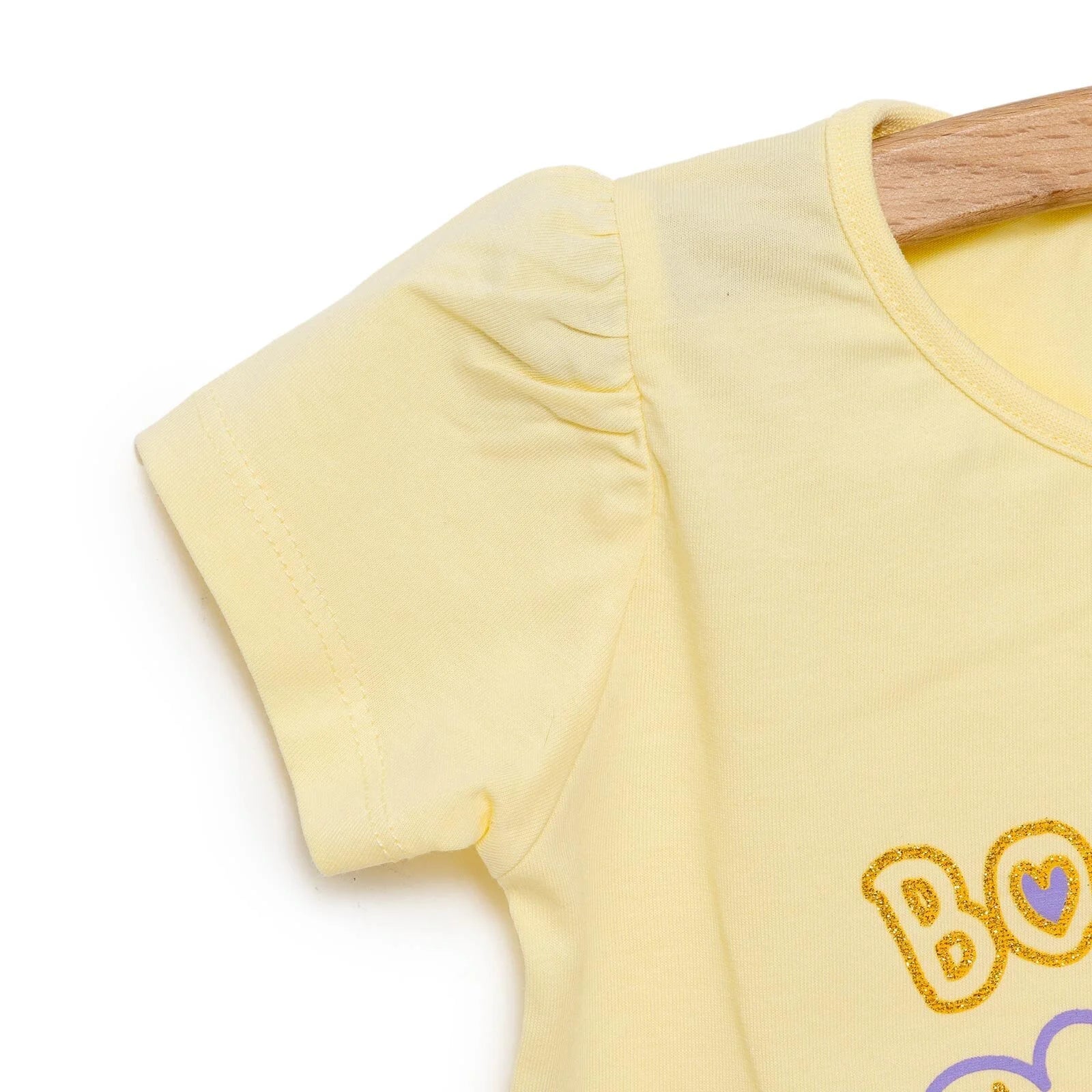 HelloBaby Basic Girl Flowers Printed T-shirt - Light Yellow - ebebek - Black Friday