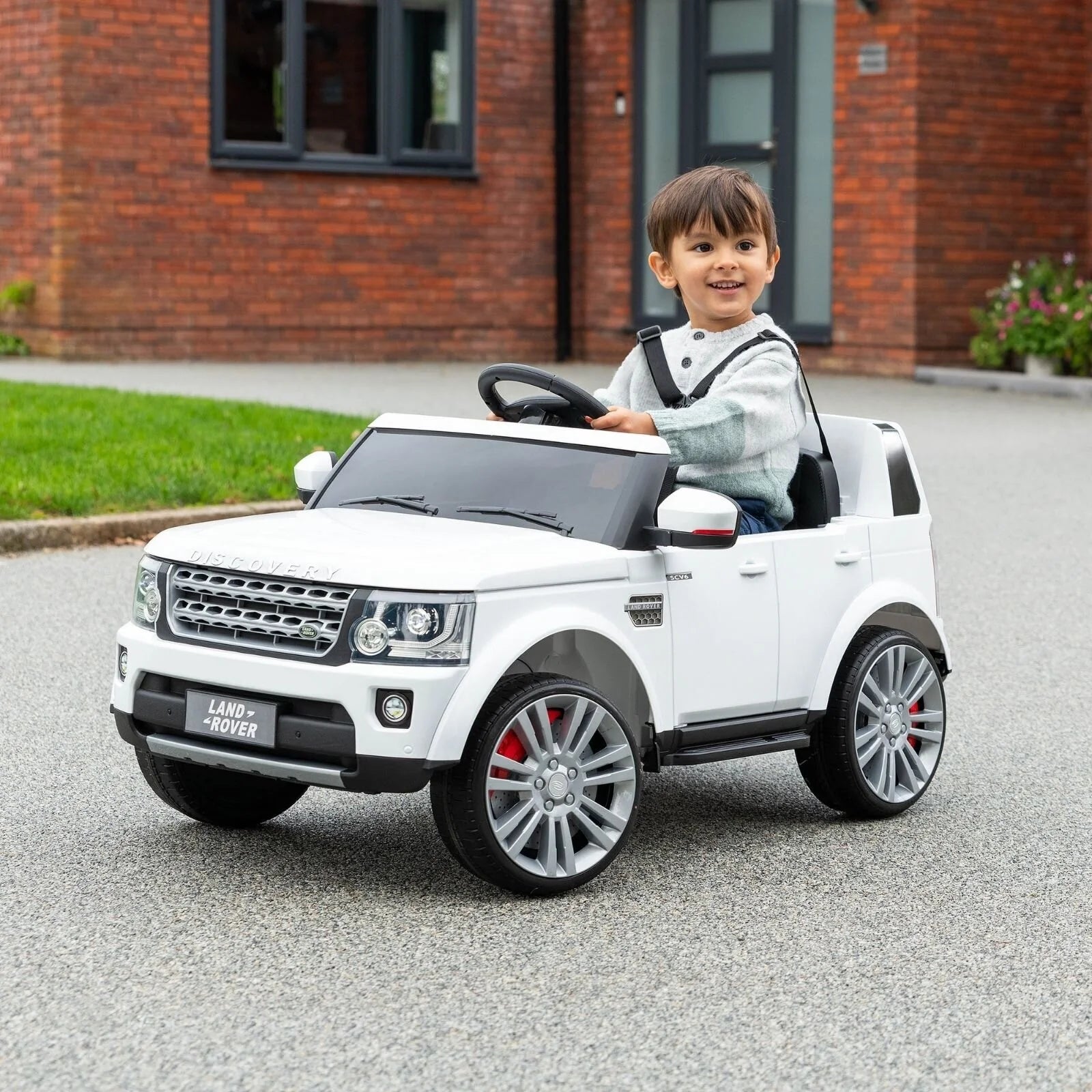 Xootz Land Rover Discovery 12v Ride On - White - ebebek - Black Friday
