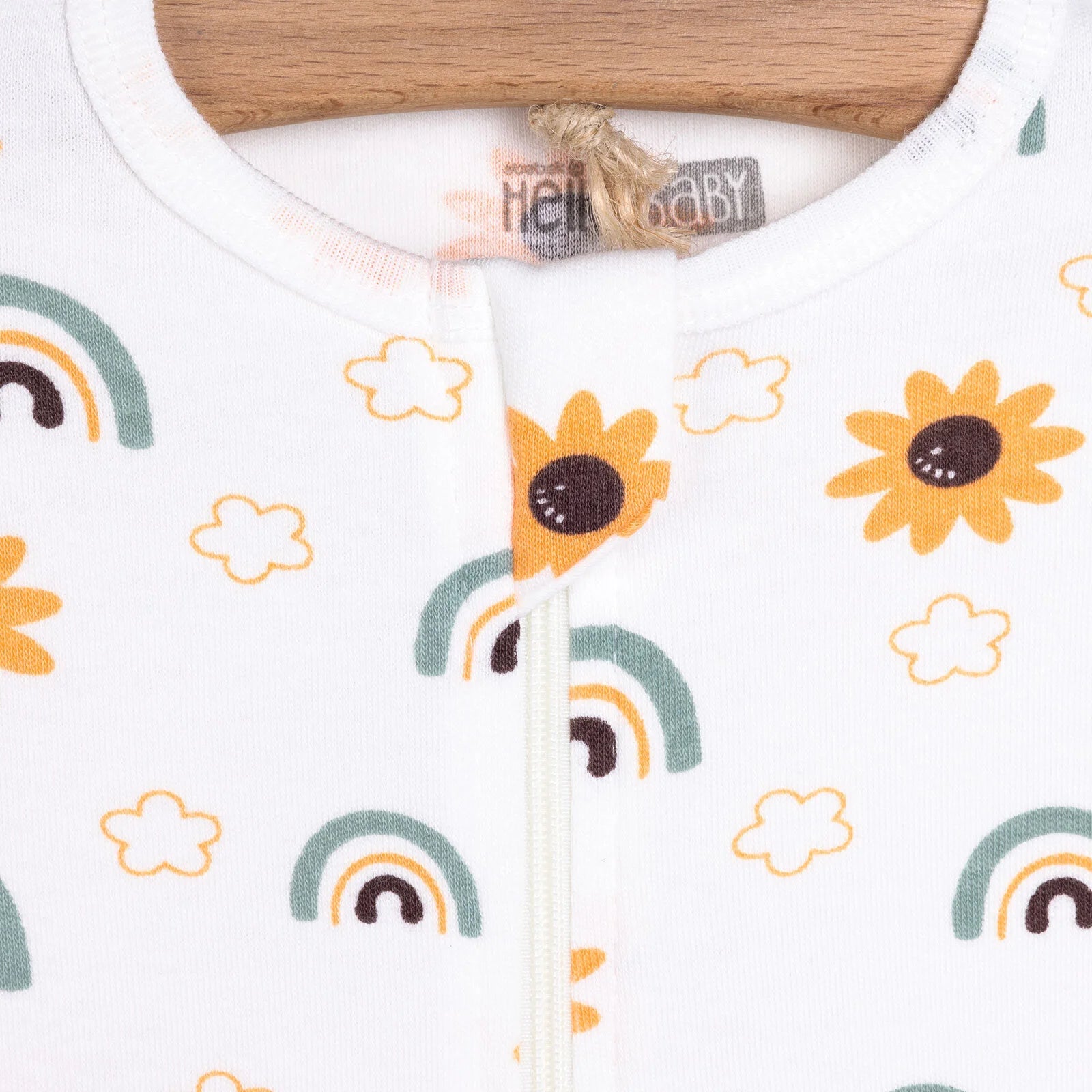 HelloBaby Newborn Footed Jumpsuit - Ecru - ebebek - Black Friday