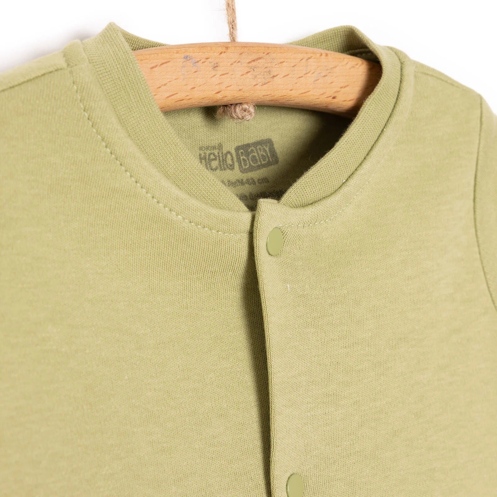 HelloBaby Basic Ribbed Cardigan - Khaki - ebebek - Black Friday