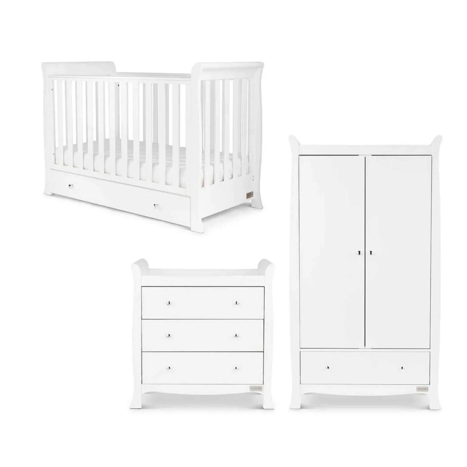 Ickle Bubba Snowdon 4 - in - 1 Mini Furniture Set Fibre Mattress 3 pcs - White - ebebek - Black Friday