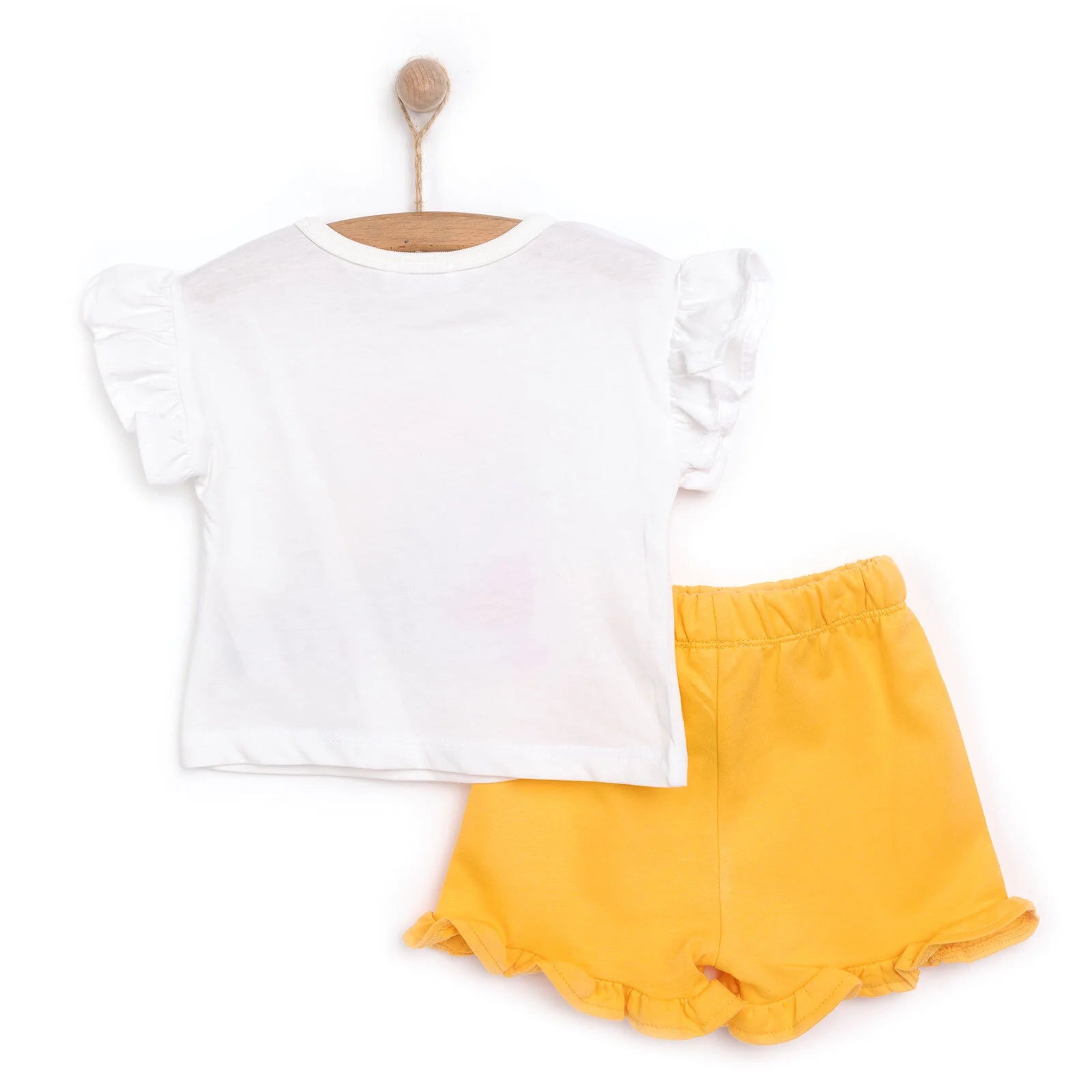 HelloBaby Motto Girl Girl Tshirt - Short - White - ebebek - Black Friday