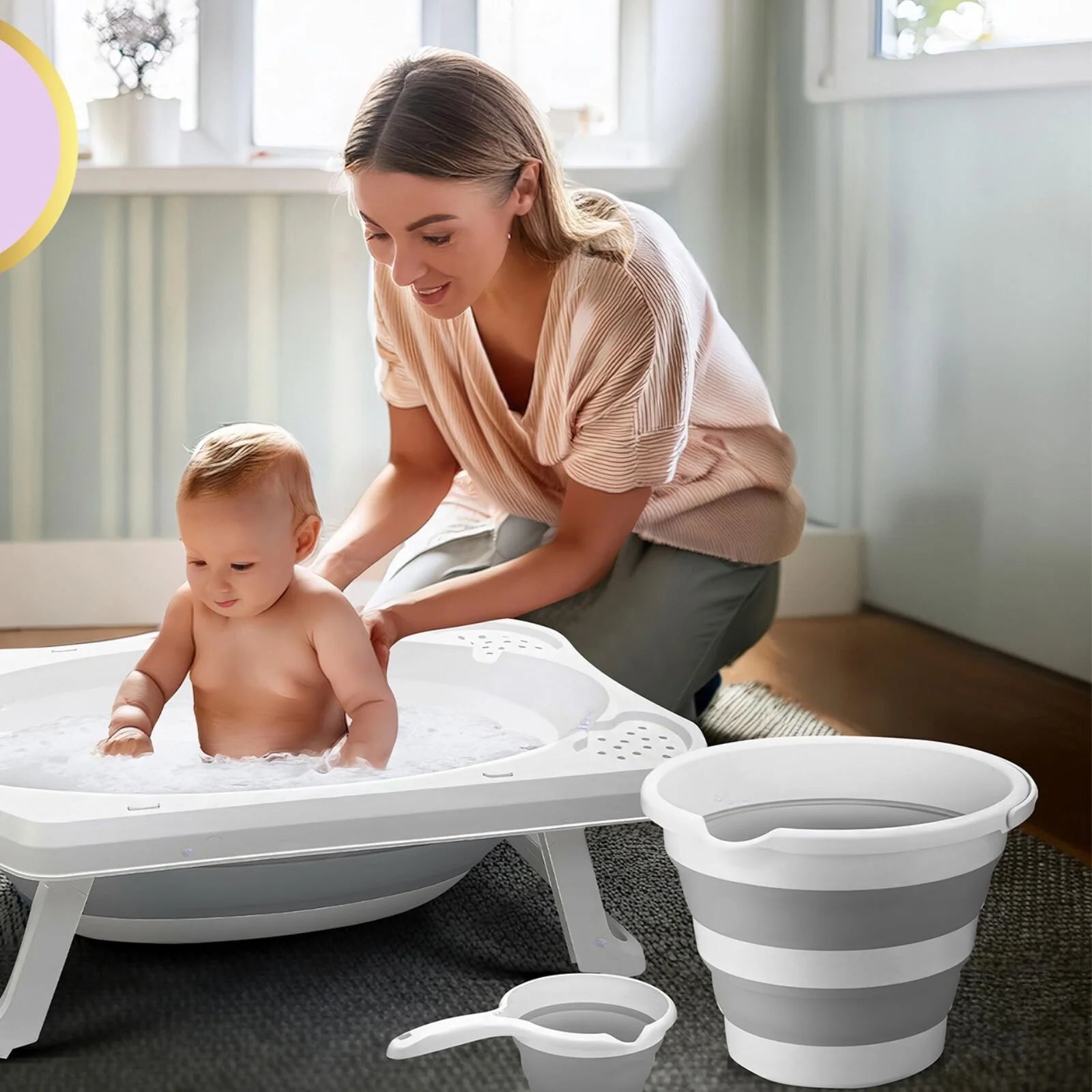 baby plus Foldable Bathtub Set 3 Pcs - ebebek - Black Friday