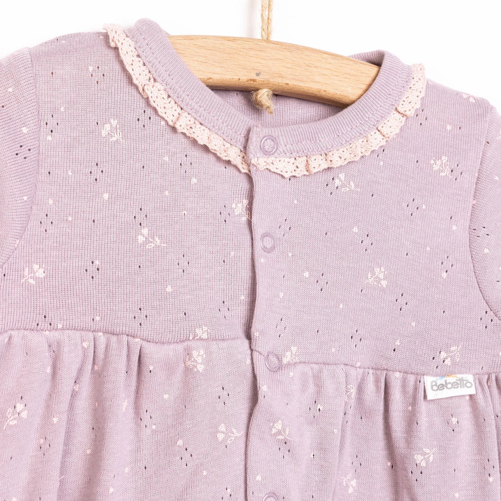 Bebetto Newborn Baby Girl Body - Footed Bottom - Purple - ebebek - Black Friday