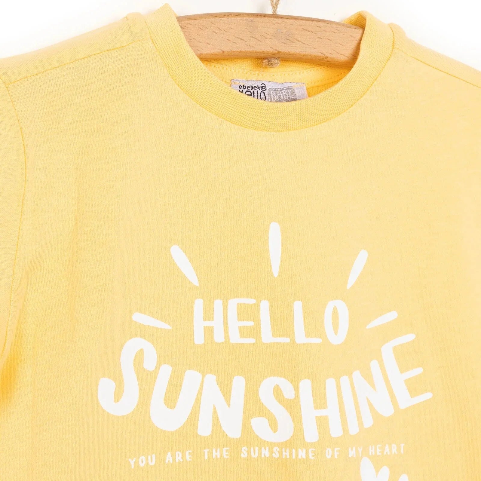 HelloBaby Baby Girl Basic Daisy Printed Tshirt - Short - Orange - ebebek - Black Friday