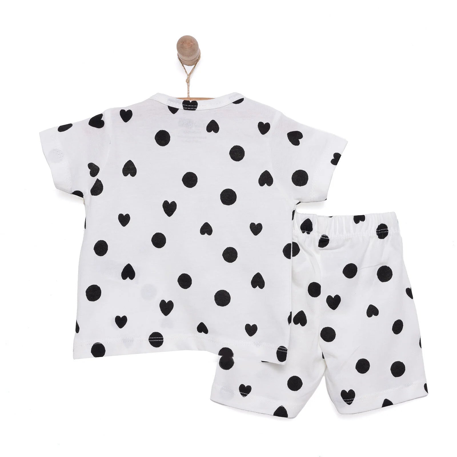 HelloBaby Girl Short Sleeve Pyjamas Set - Ecru - ebebek - Black Friday