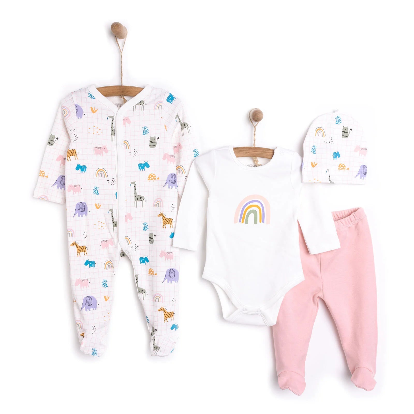 HelloBaby Newborn Unisex 4 pcs Starter Set - Light Pink - ebebek - Black Friday