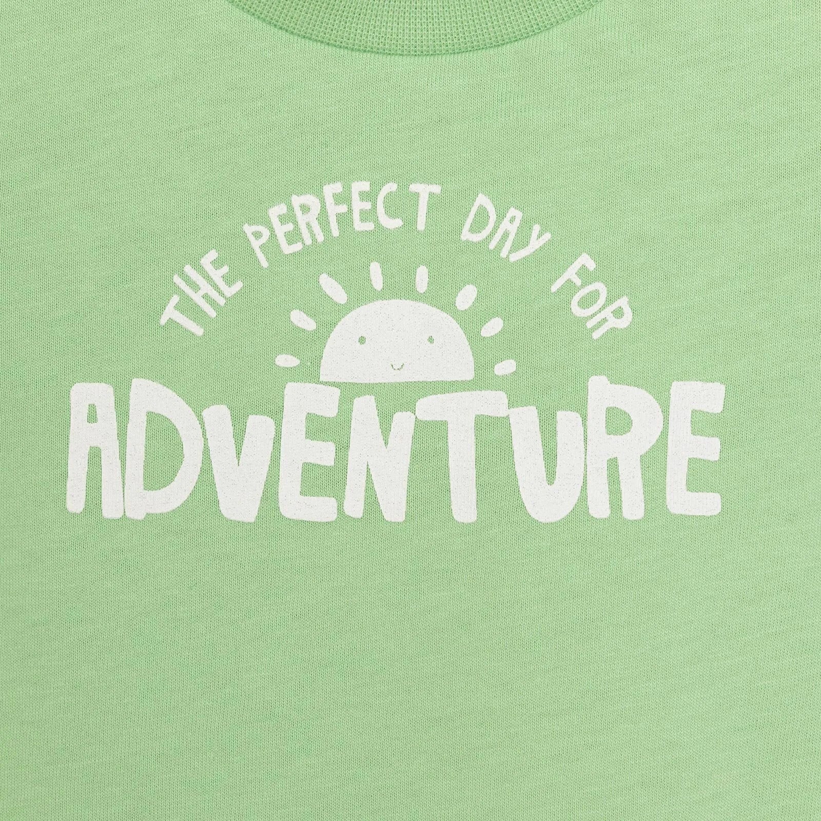 HelloBaby Basic Text Printed Tshirt - Green - ebebek - Black Friday