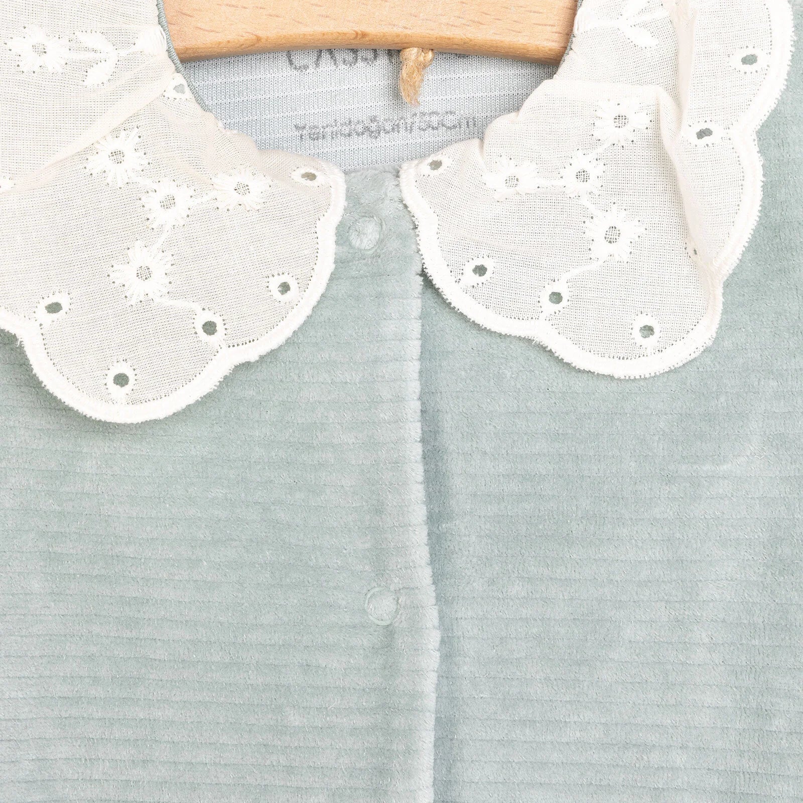 Cassiope Newborn Perfect Velvet Footed Jumpsuit - Green - ebebek - Black Friday