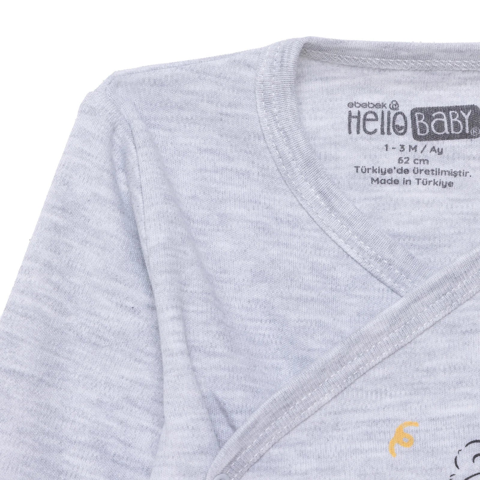 HelloBaby Newborn Body - Footed Bottom - Grey - ebebek - Black Friday