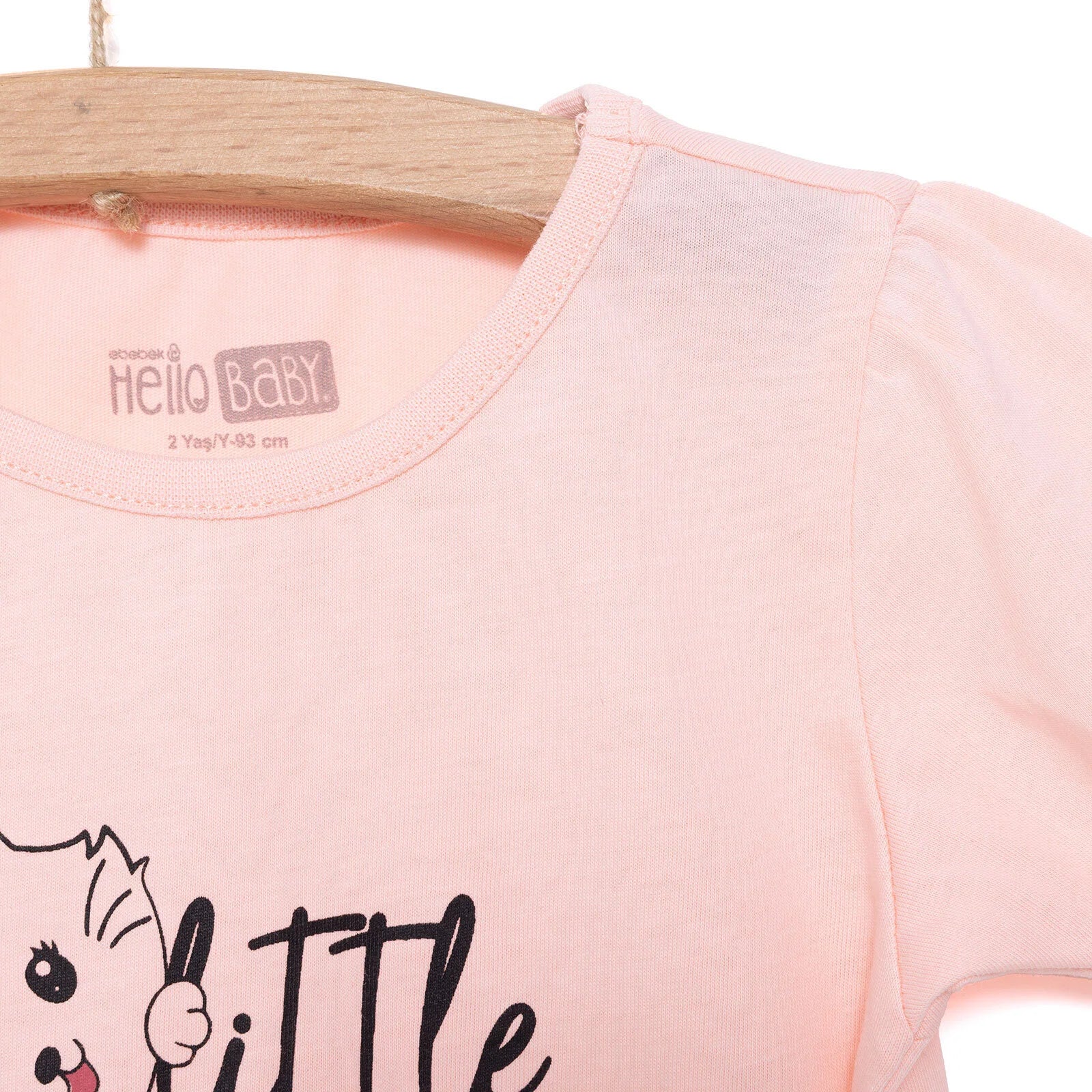 HelloBaby Basic Grl Cat Printed Tshirt - Short - Pink - ebebek - Black Friday