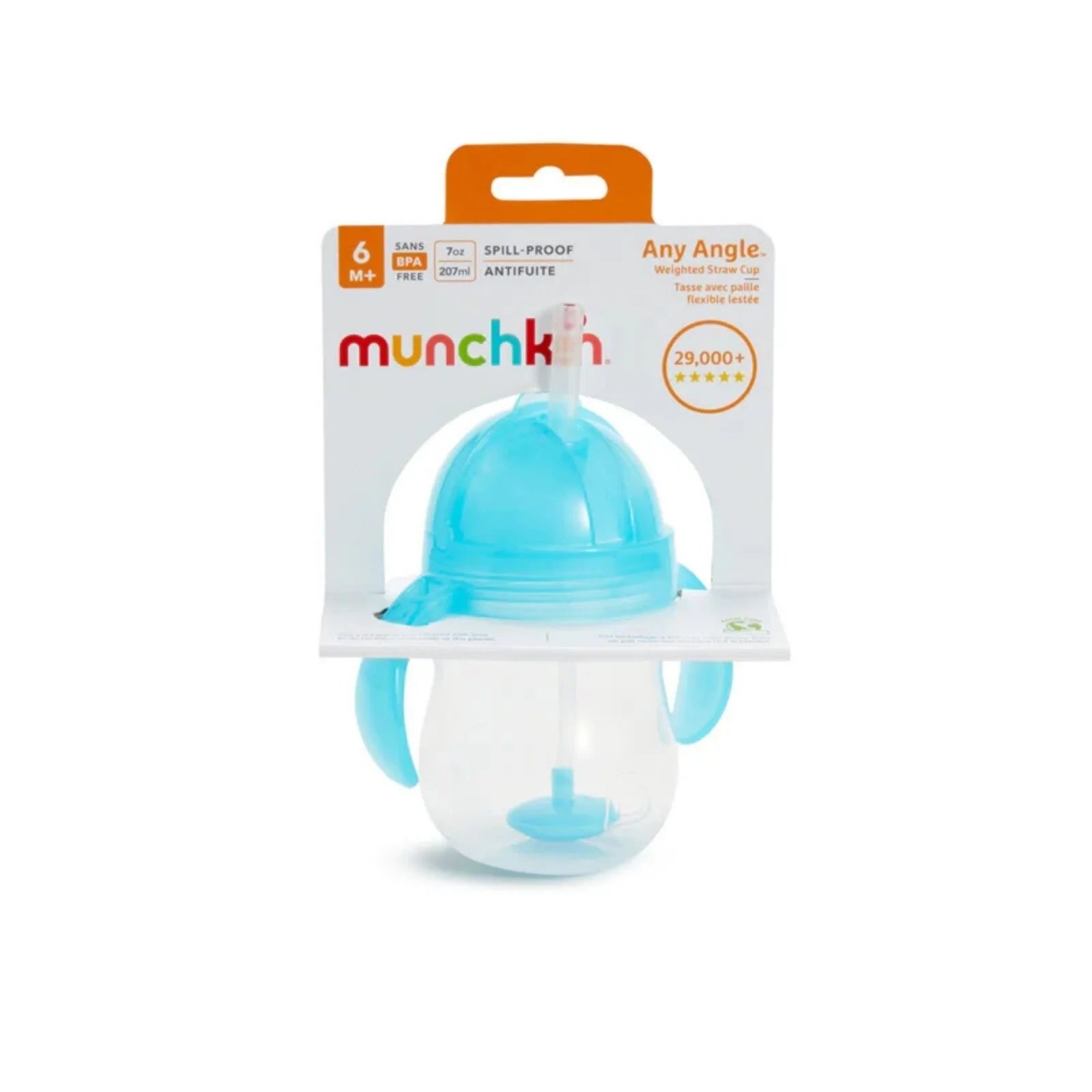 Munchkin Click Lock Tip & Sip Weighted Straw Cup 207ml - Blue - ebebek - Black Friday