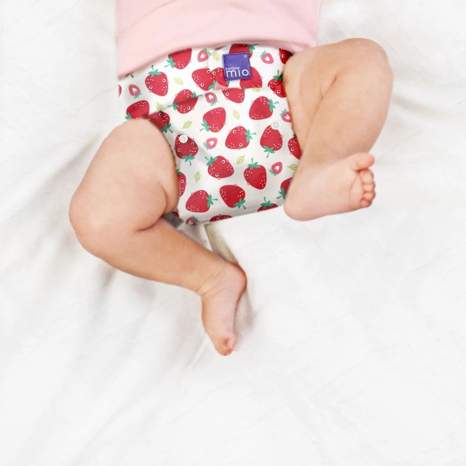Bambino Mio - Miosolo All - in - One Reusable Nappy - Strawberry Cream - ebebek - Black Friday