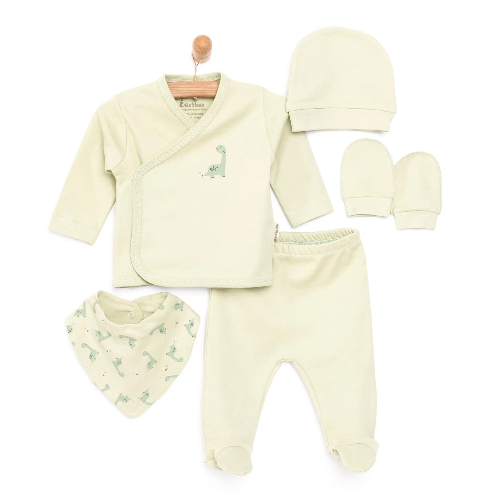 Bebbek Baby Boy 5 Pcs Newborn Gift Starter Set - Dark Green - ebebek - Black Friday