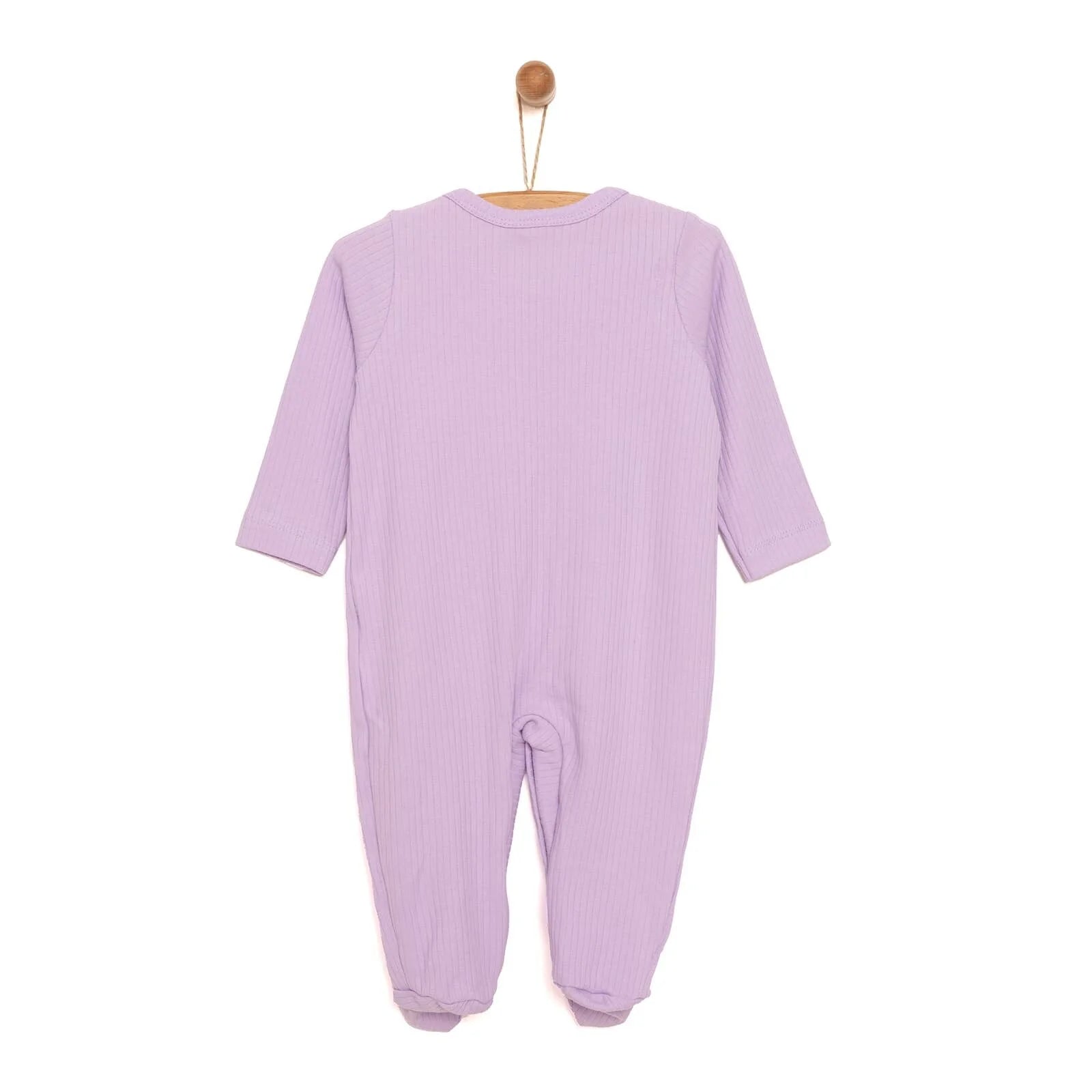 HelloBaby Newborn Girl Footed Jumpsuit - Purple - ebebek - Black Friday
