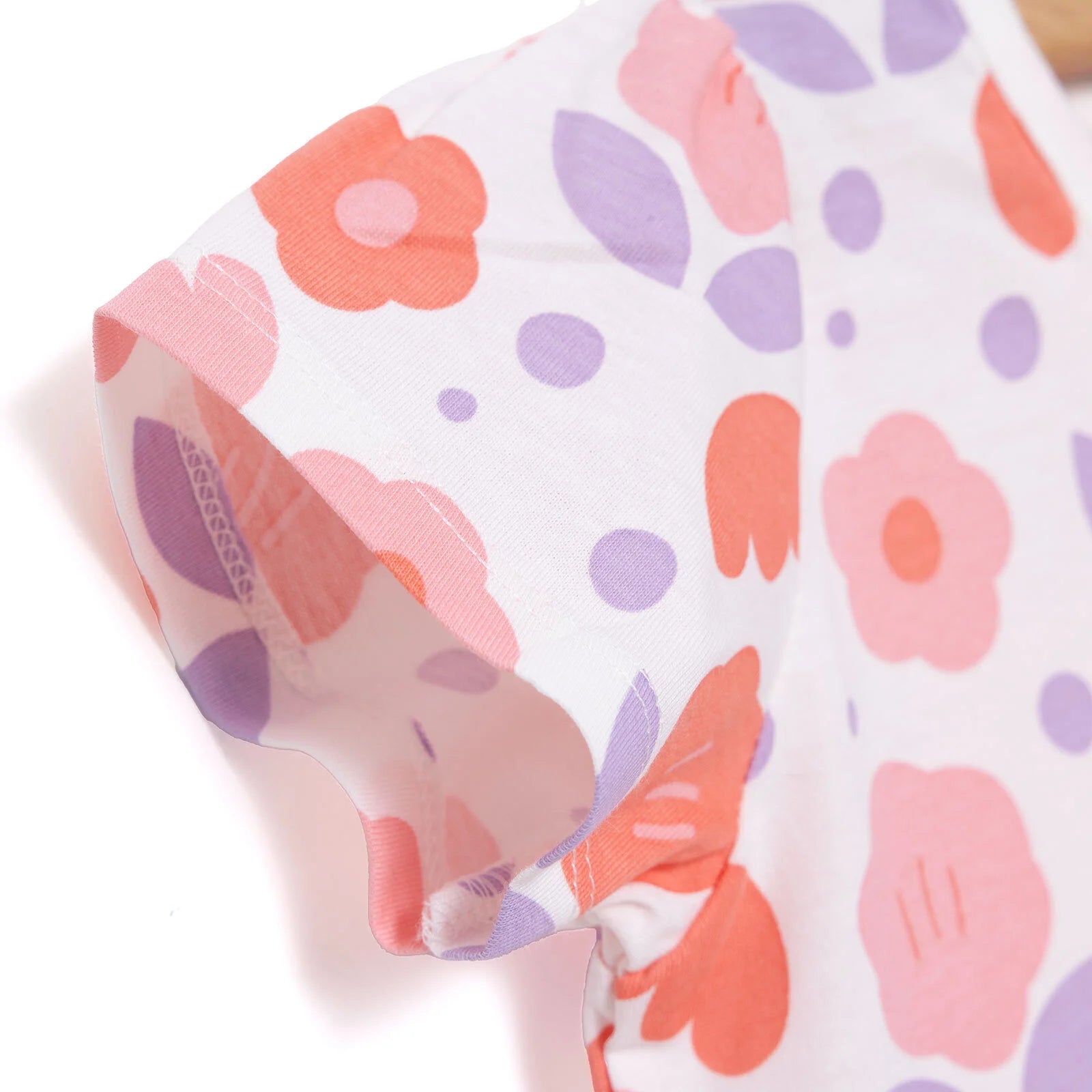 HelloBaby Basic Girl Flower Patterned Tshirt - Ecru - ebebek - Black Friday