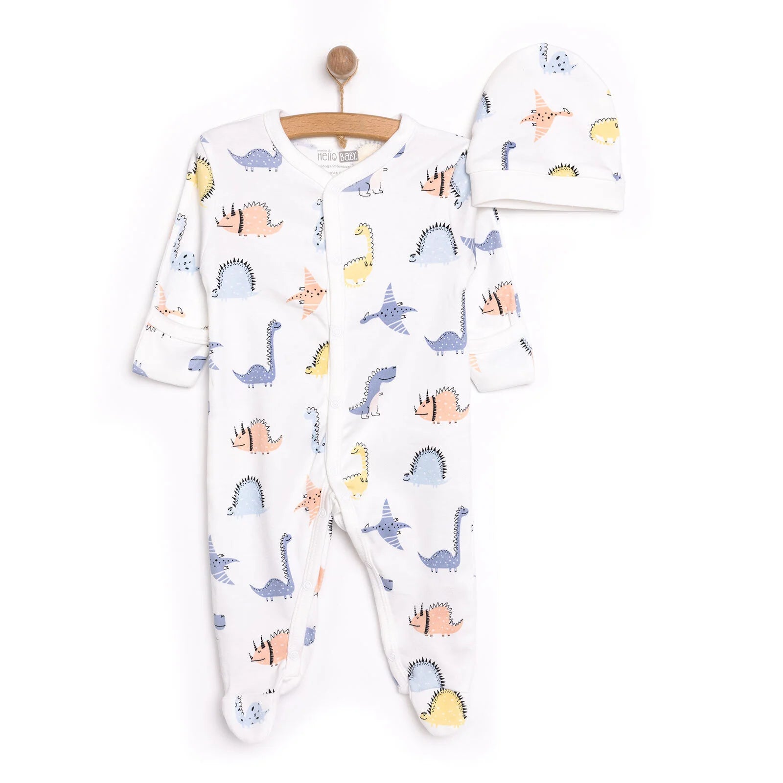 HelloBaby Boy Jumpsuit - Hat - Ecru - ebebek - Black Friday