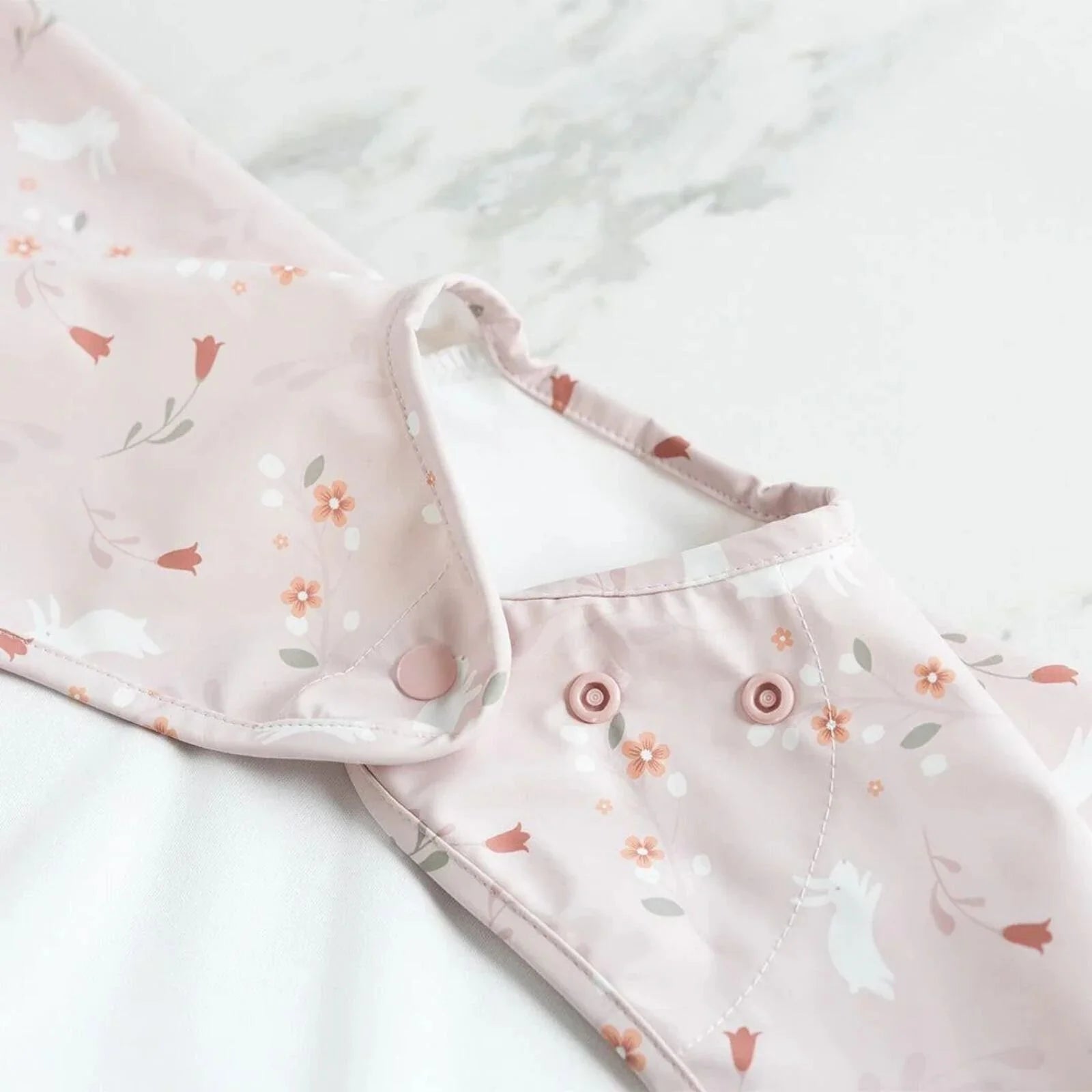 Bibado Long Sleeve Coverall Weaning Bib - Botanical Bunnies - ebebek - Black Friday