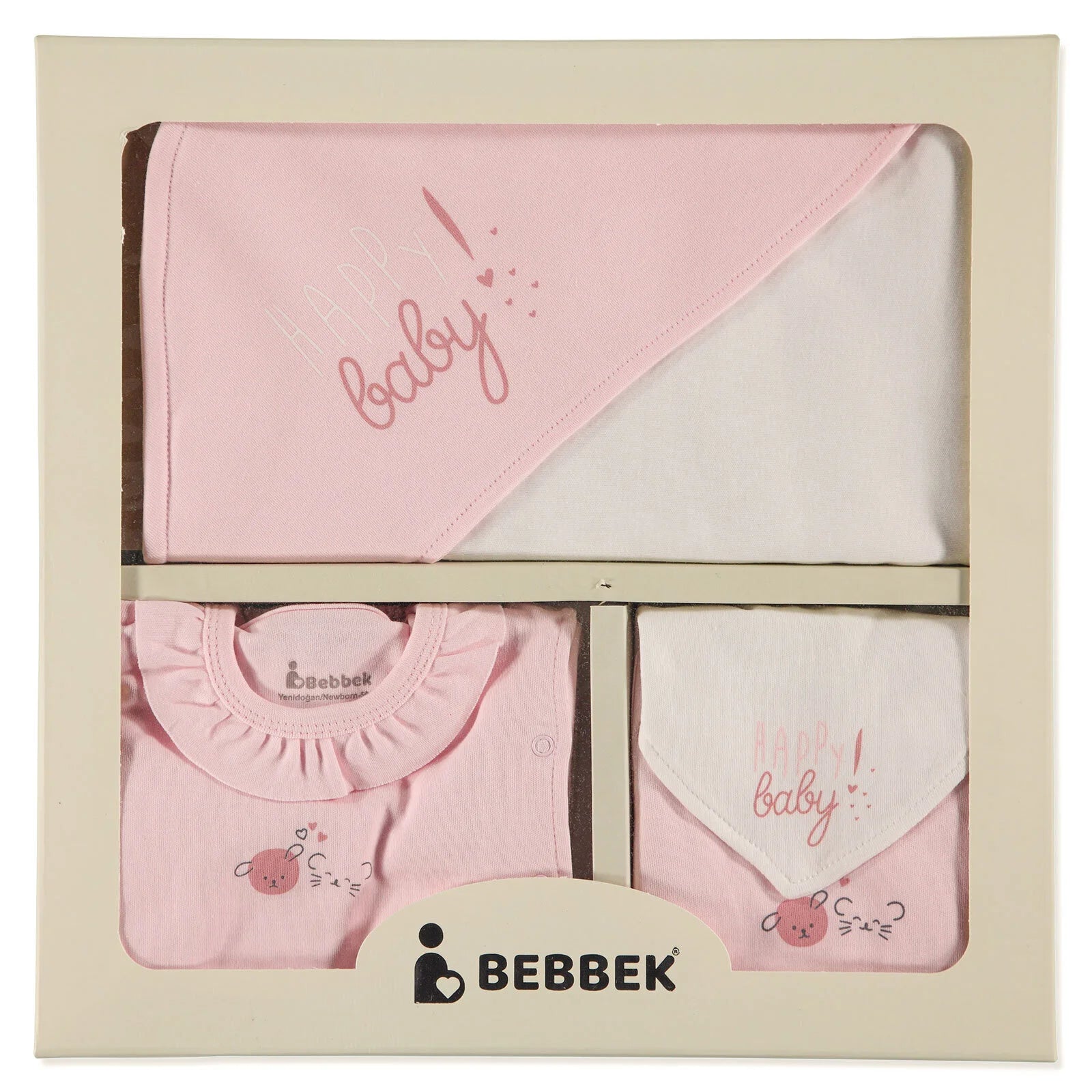 Bebbek Baby Girl 10 Pcs Newborn Starter Set - Light Pink - ebebek - Black Friday
