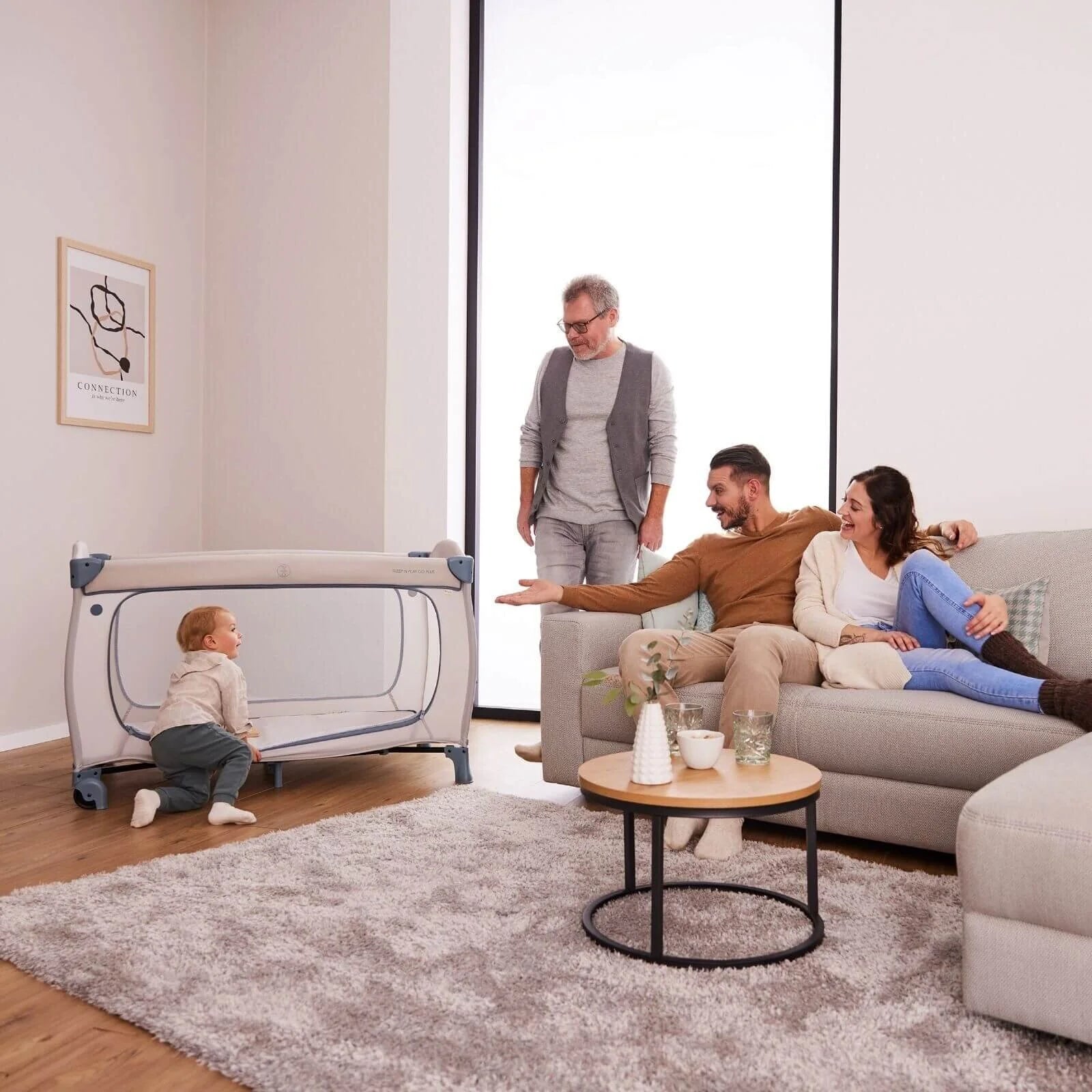 Hauck Sleep N Play Go Plus - Dusty Blue - ebebek - Black Friday