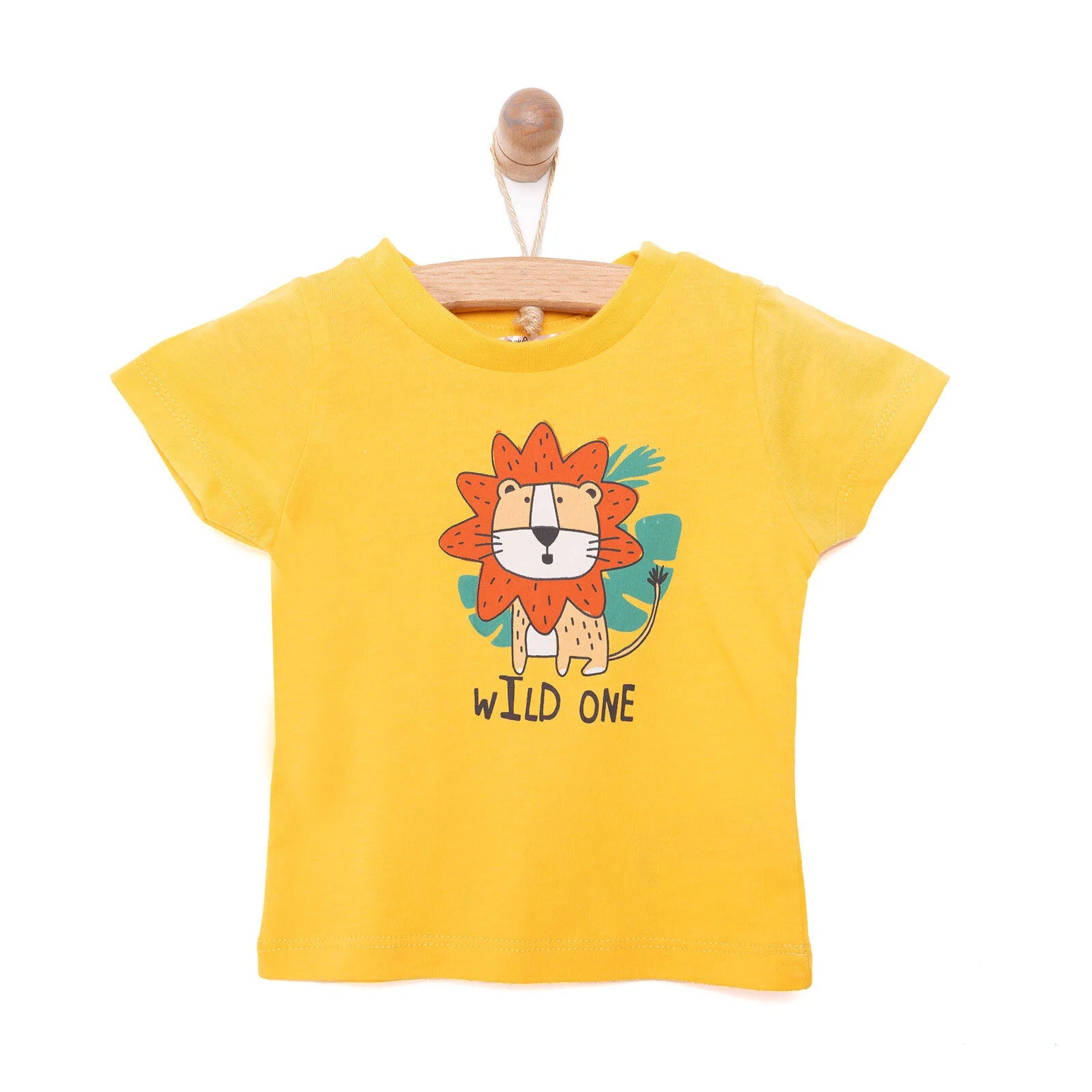 HelloBaby Basic Lion Printed Tshirt - Yellow - ebebek - Black Friday