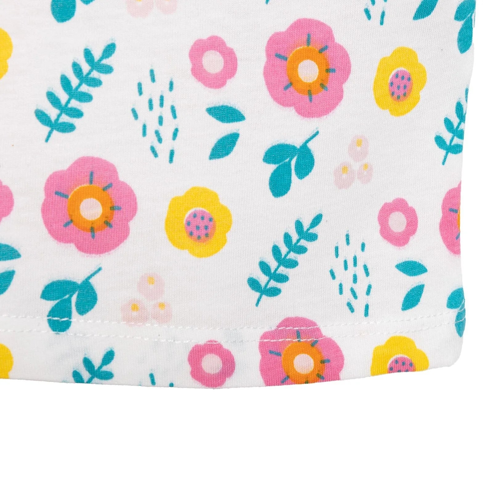 HelloBaby Basic Girl Flowers Patterned Tshirt - Ecru - ebebek - Black Friday