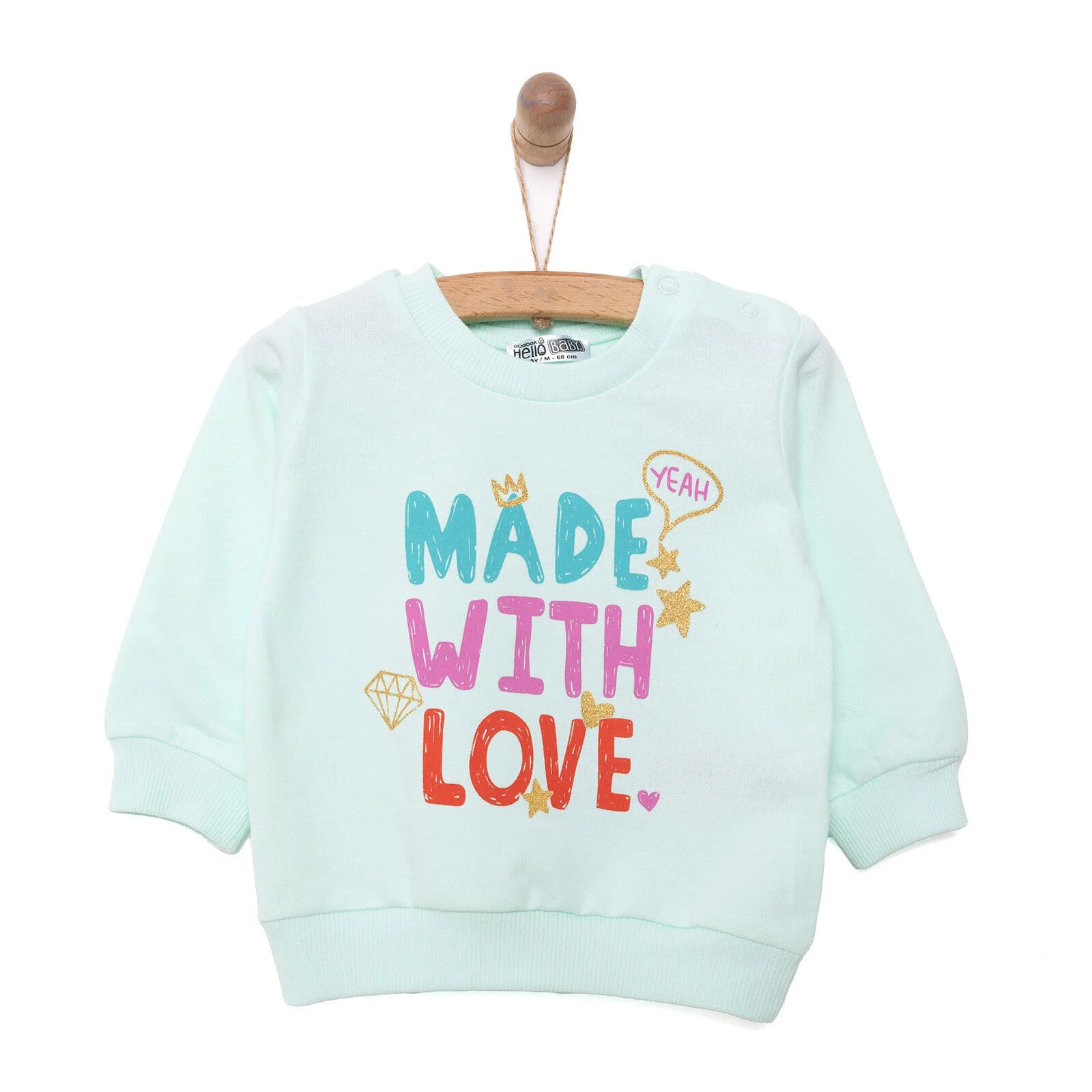 HelloBaby Basic Baby Girl Sweatshirt - Multicolour - ebebek - Black Friday