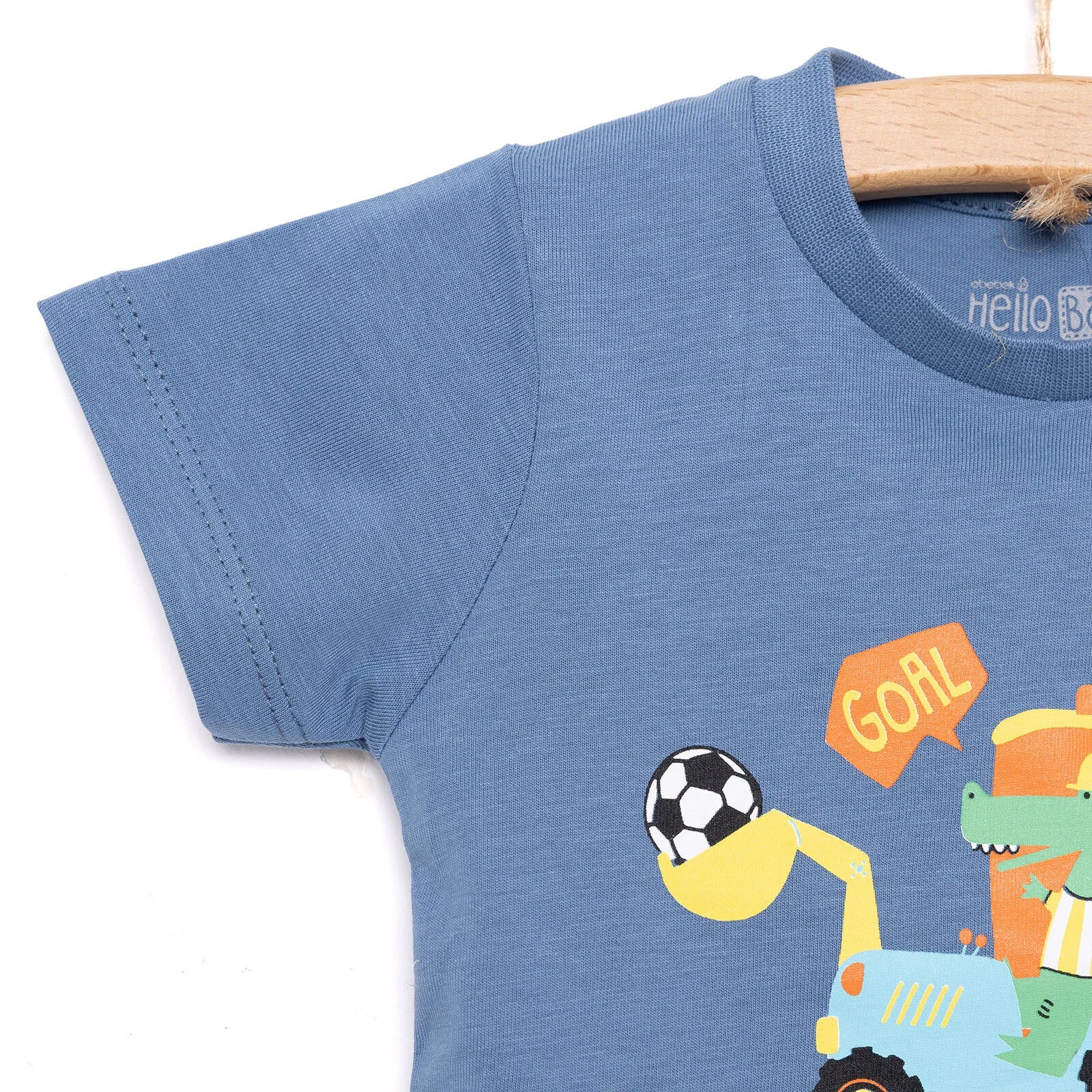 HelloBaby Baby Boy Basic Tshirt - Blue - ebebek - Black Friday