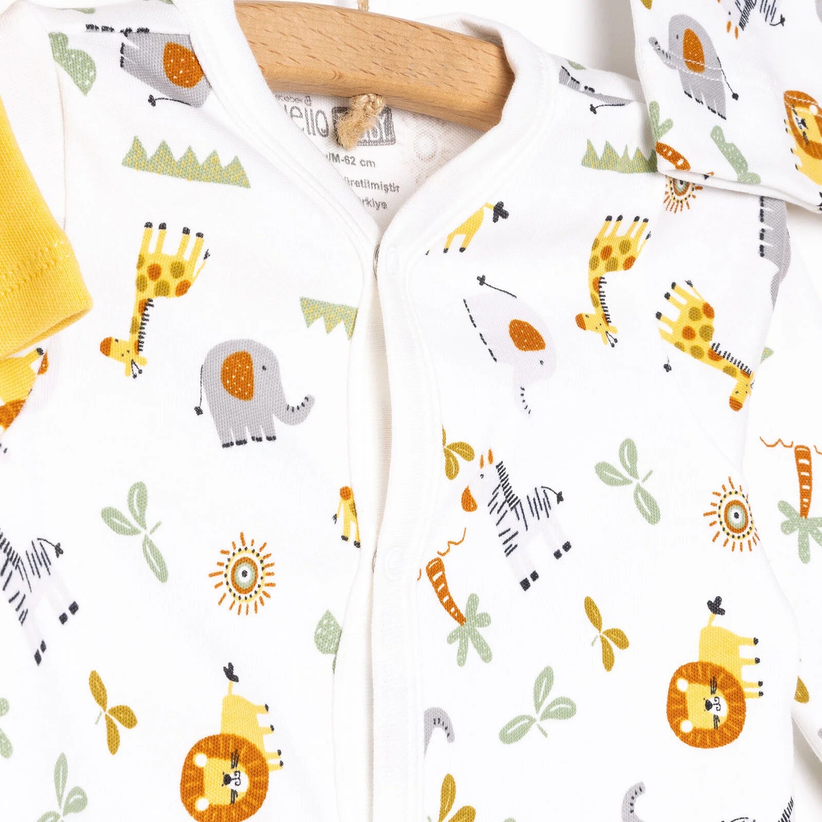 HelloBaby Newborn 2pcs Jumpsuit - Hat - Green - ebebek - Black Friday