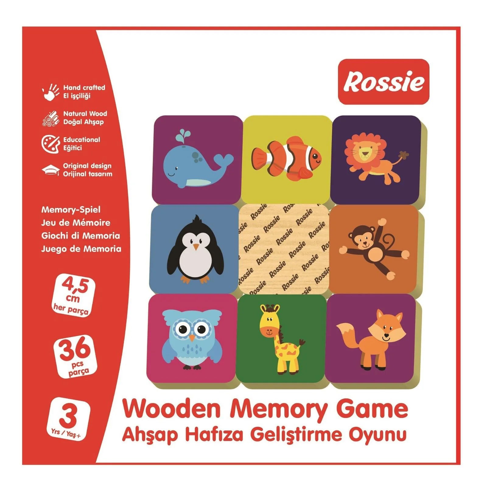 Rossie Wood Memory Game - ebebek - Black Friday
