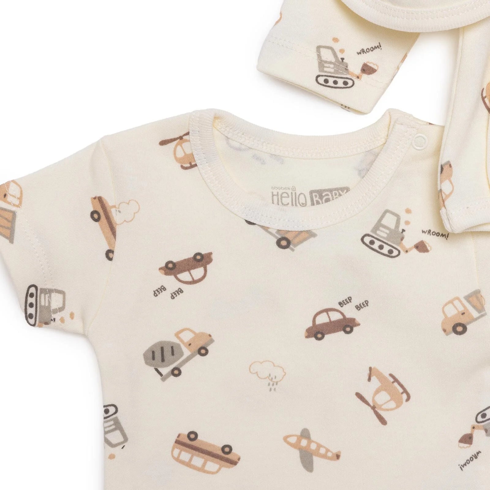 HelloBaby Baby Boy 5 Pcs Newborn Starter Set - Khaki - ebebek - Black Friday