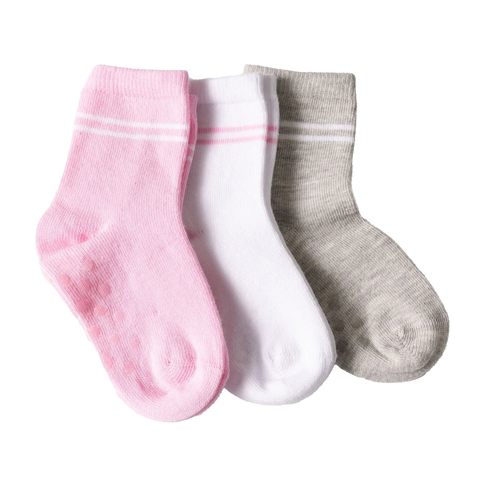 HelloBaby Baby Girl Non - Slip Pack of 3 Socks - Light Pink - ebebek - Black Friday
