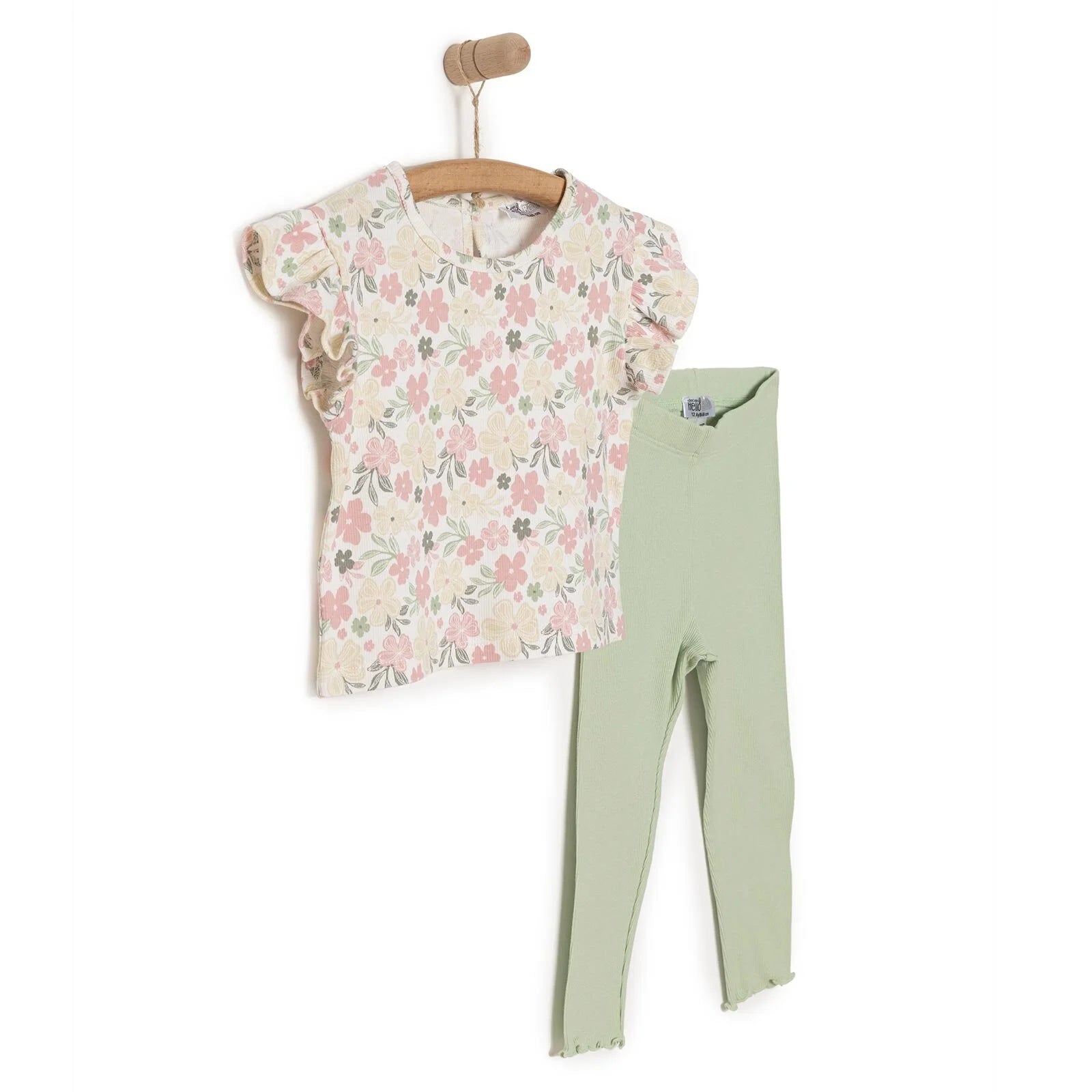 HelloBaby Baby Girl Tight & T-shirt - Patterned - ebebek - Black Friday