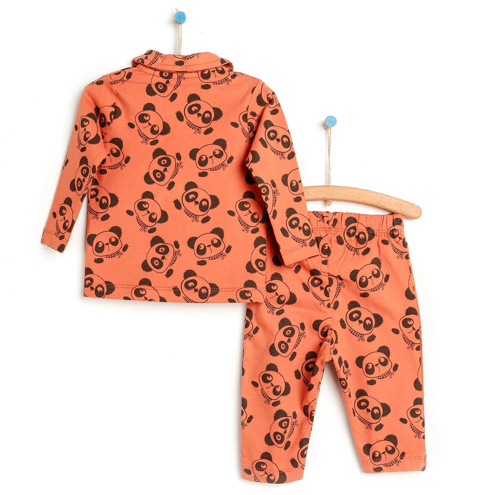 HelloBaby Basic Baby Boy Pyjamas Set - Orange - ebebek - Black Friday