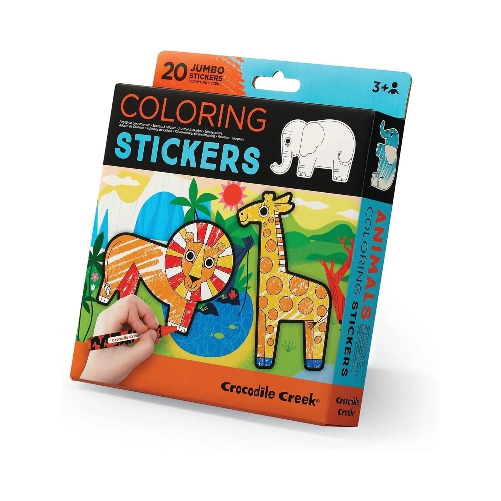 Crocodile Creek Animal Colouring Stickers - ebebek - Black Friday