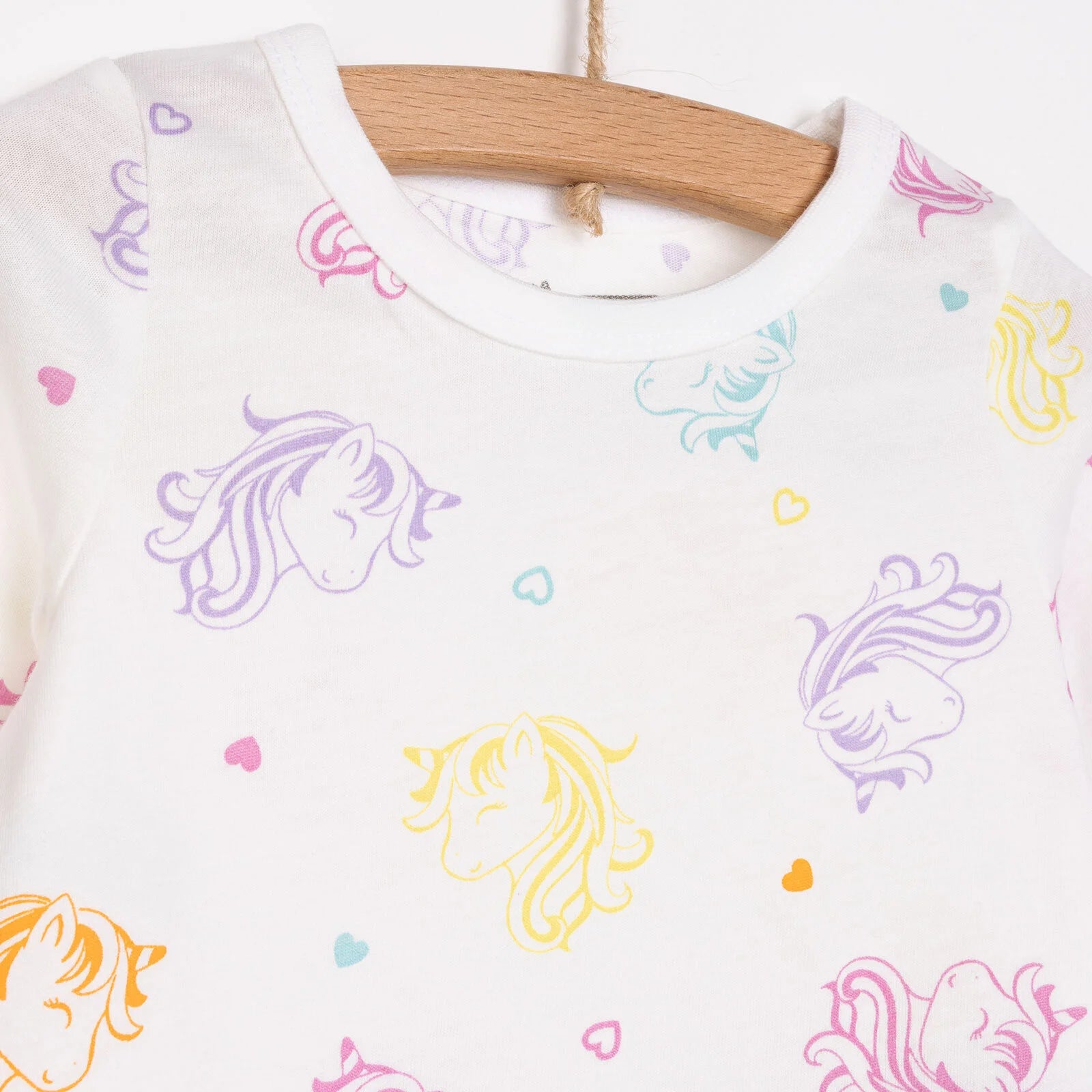 HelloBaby Baby Girl Long Sleeve Pyjamas Set - Ecru - ebebek - Black Friday