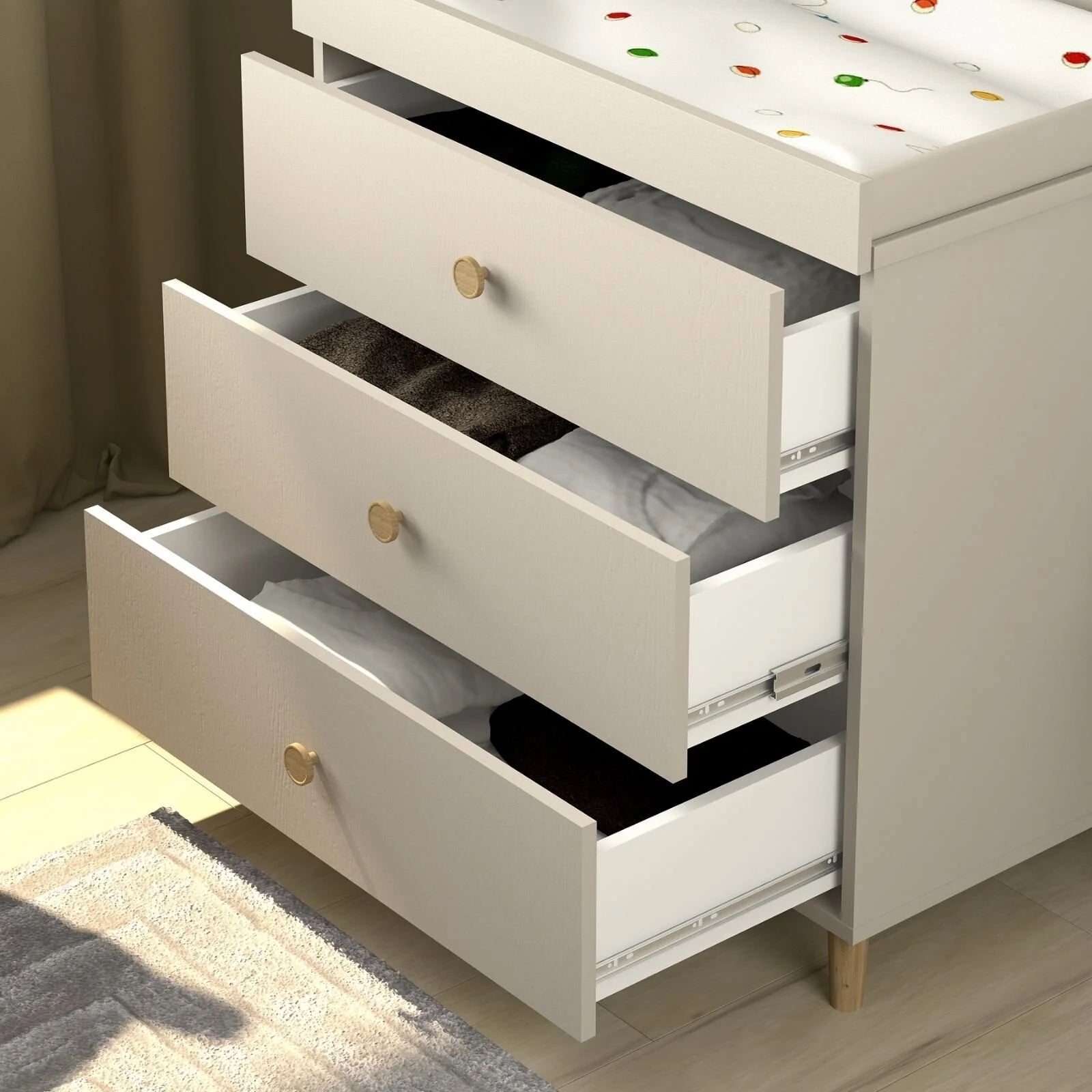 Shefa Kids 890 Changing Dresser - Cashmere Beige - ebebek - Black Friday