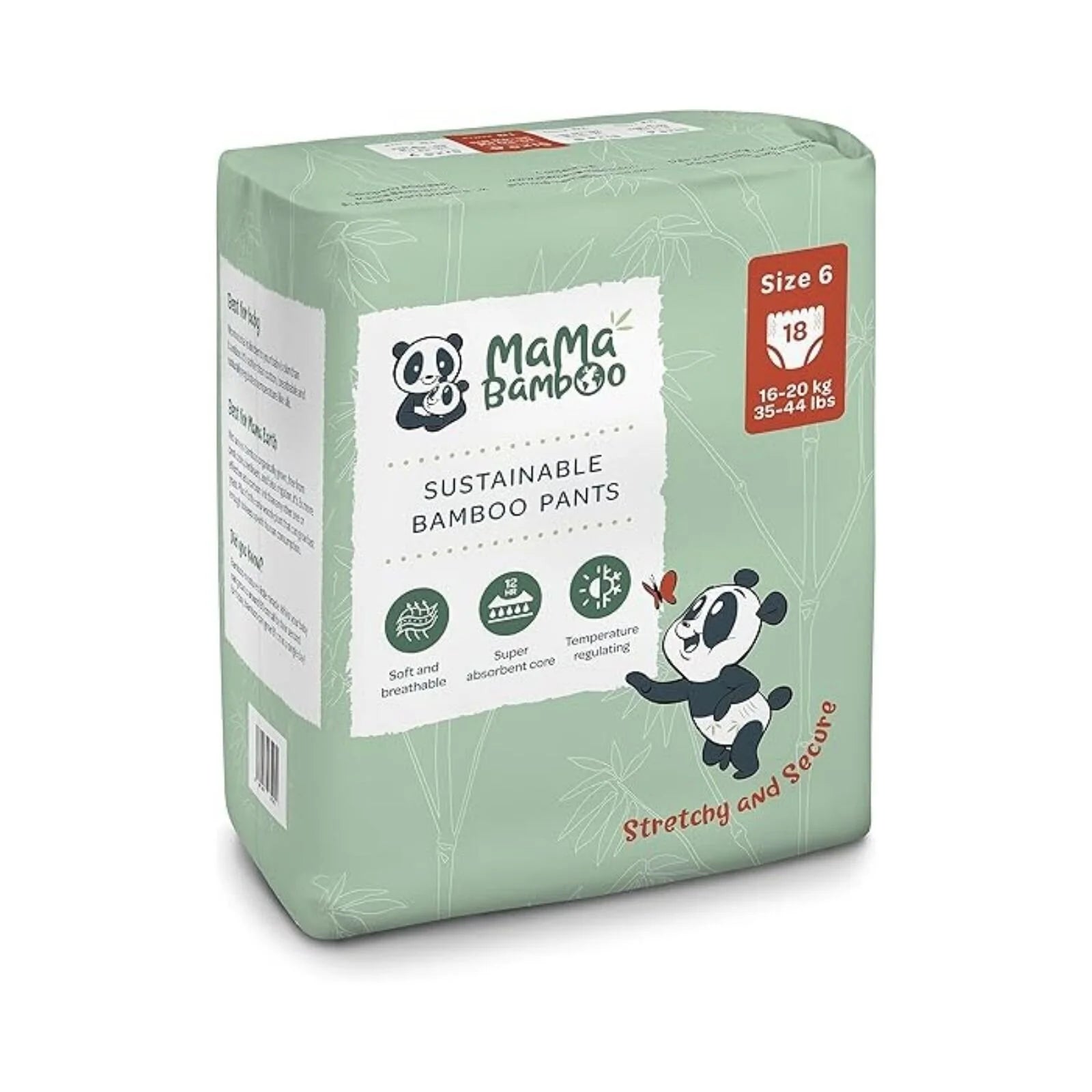 Mama Bamboo Eco Nappy Pants Size 6 - 18 nappies - ebebek - Black Friday