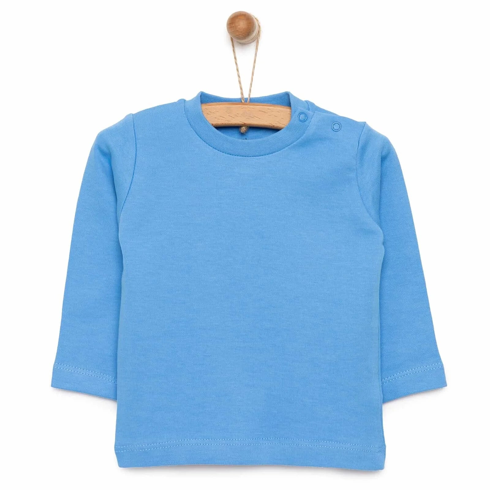 HelloBaby Basic Interlock Long Sleeve T - Light Blue - ebebek - Black Friday