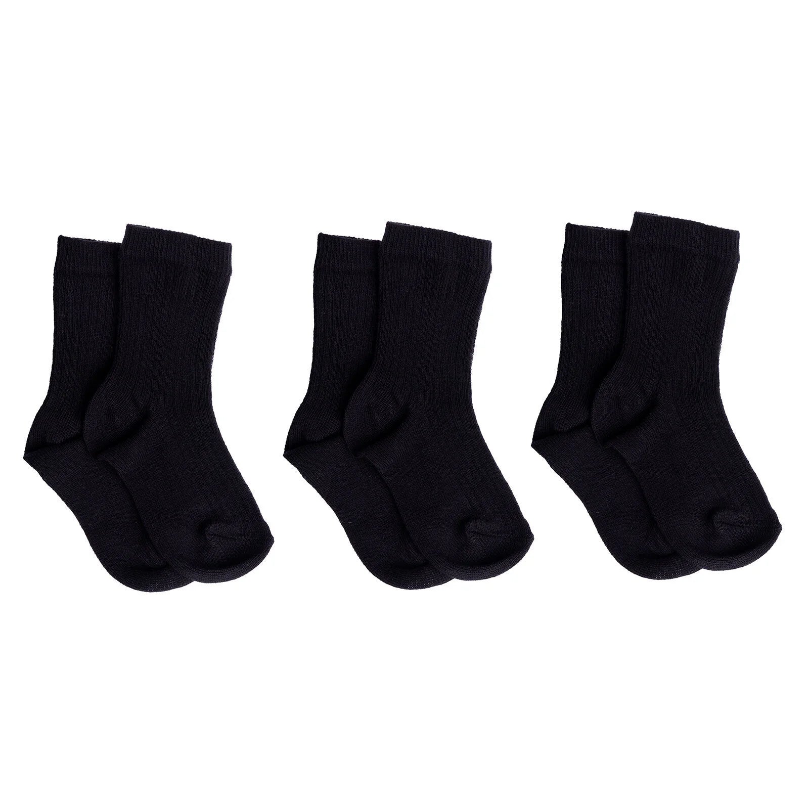HelloBaby Unisex Socks 3 Pcs - Black - ebebek - Black Friday