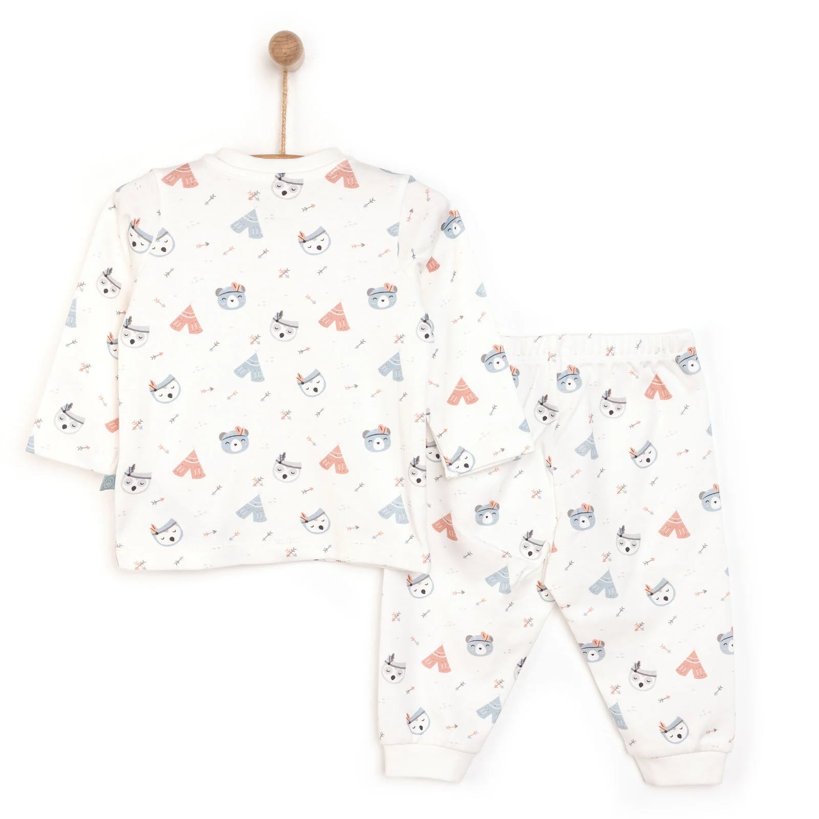 Pambuliq Baby Boy Long Sleeve Pyjamas Set - Grey - ebebek - Black Friday